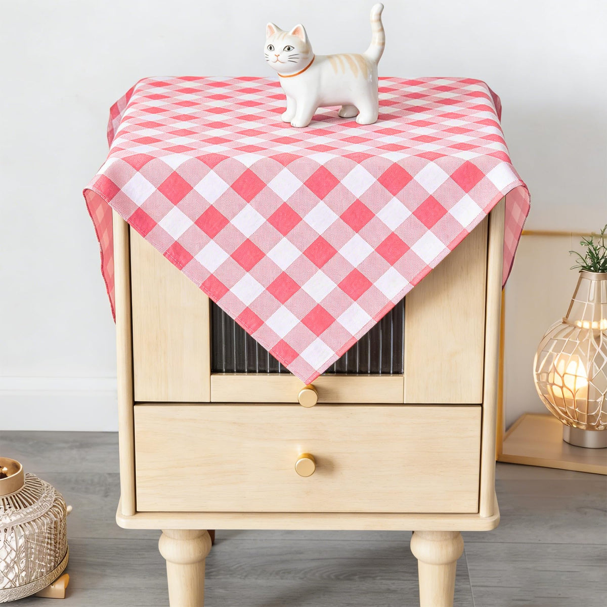 Waterproof Plaid Tablecloth Fabric