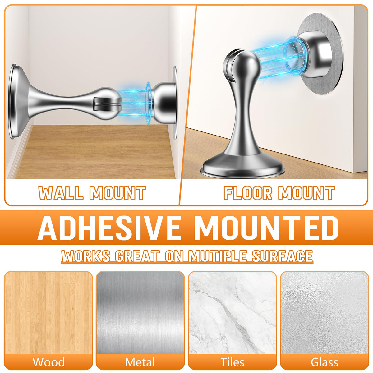 Magnetic Door Stoppers (4 Count)