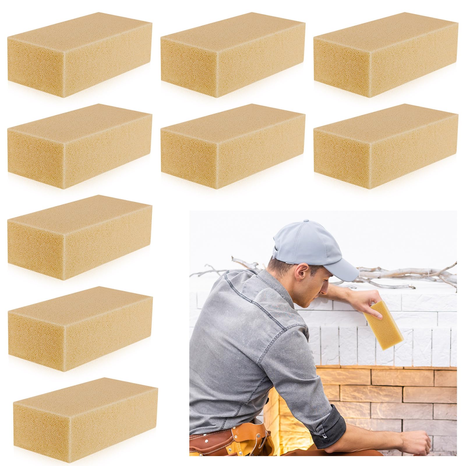 9 Pcs Reusable Soot Eraser Sponge for Dry Cleaning (9 Count)