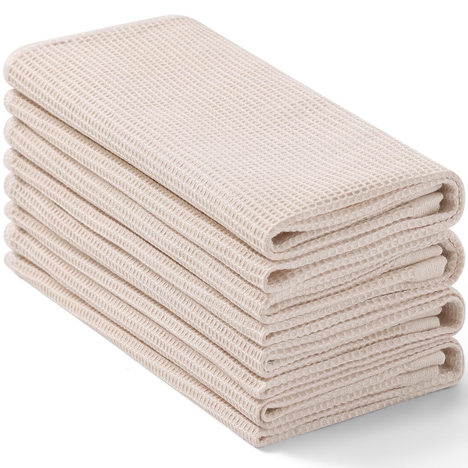 100% Cotton Waffle Weave Kitchen Towels (4 Count)