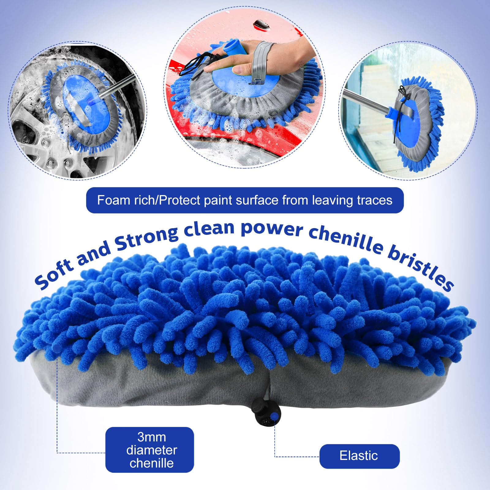 10 Pcs Car Wash Mitt Set (10 Count)