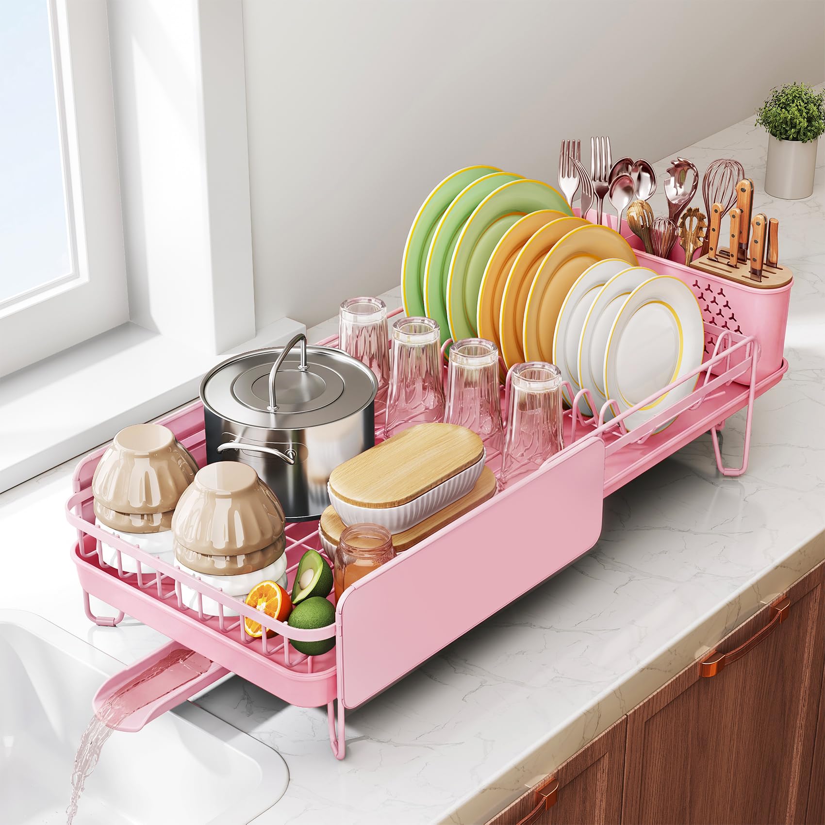 Large Dish Drying Rack for Kitchen Counter
