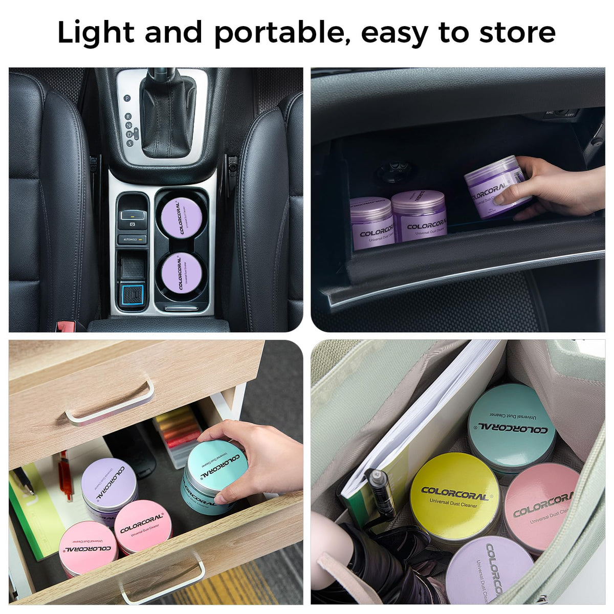 Cleaning Gel for Car Universal Gel Cleaner Auto Detailing Car Vent Keyboard Cleaning Putty Car Interior Cleaner Dashboard Dust Remover Putty Auto Duster Cleaning Kit 160G