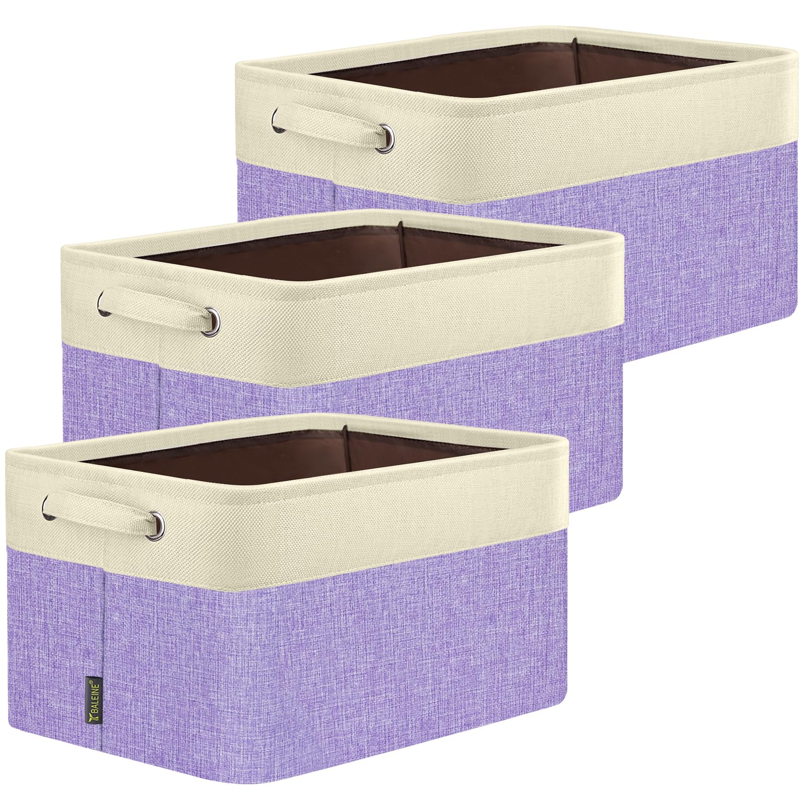 3 Pack Fabric Closet Storage Bins for Shelves (3 Count)