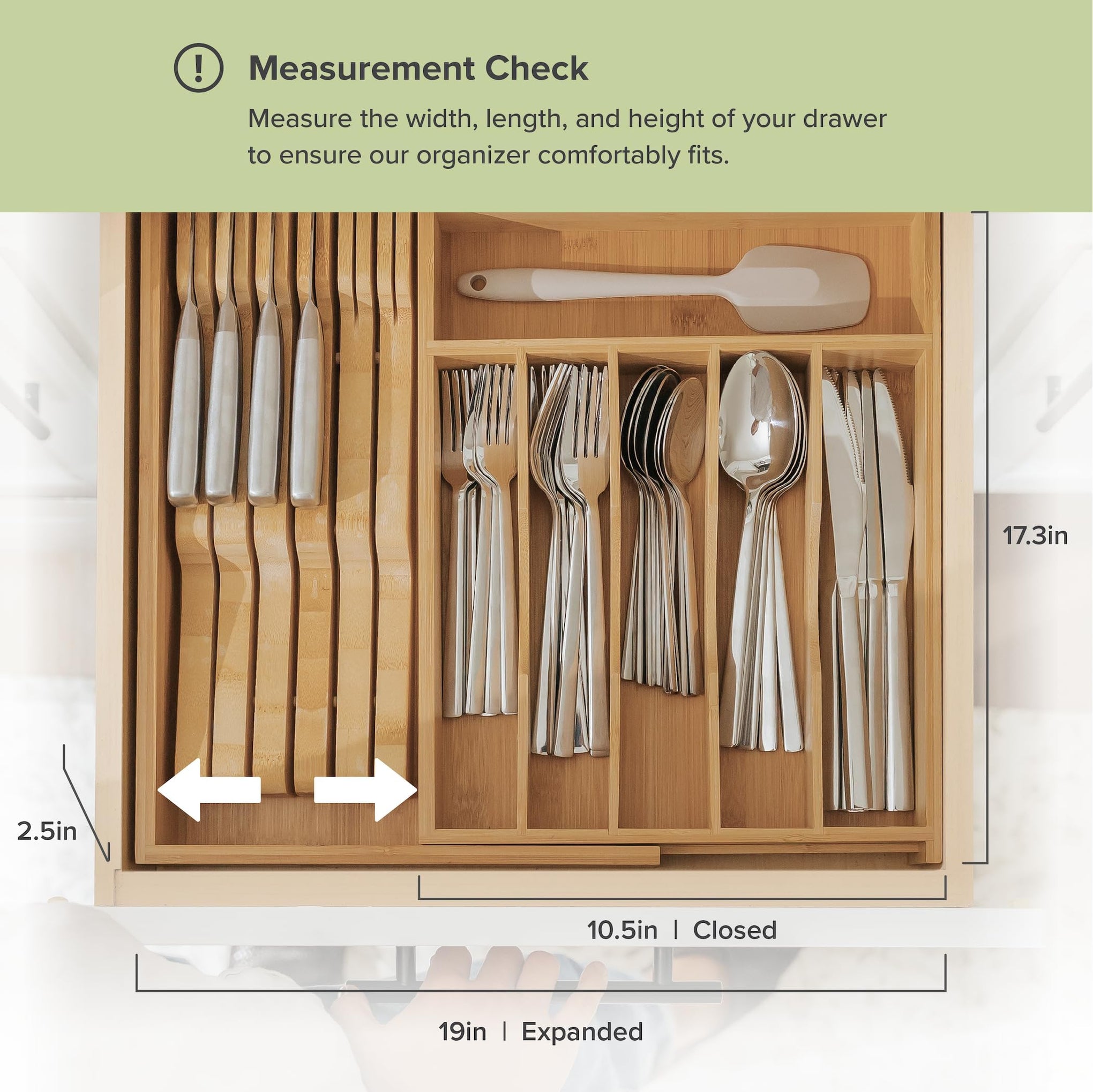 Silverware & Utensil Drawer Organizer