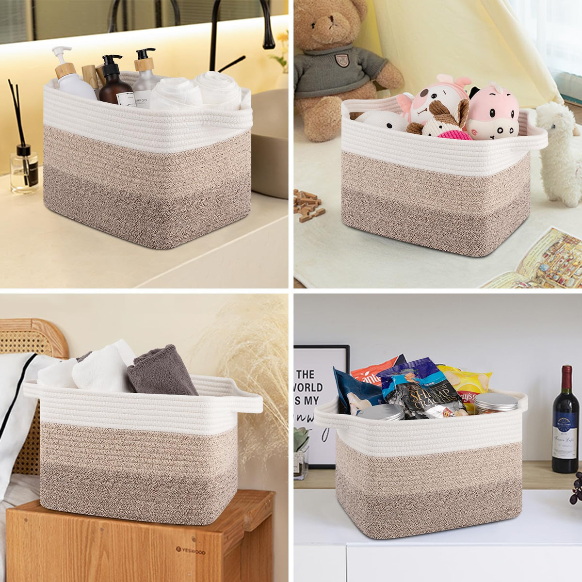 Storage Baskets for Organizing (3 Count)