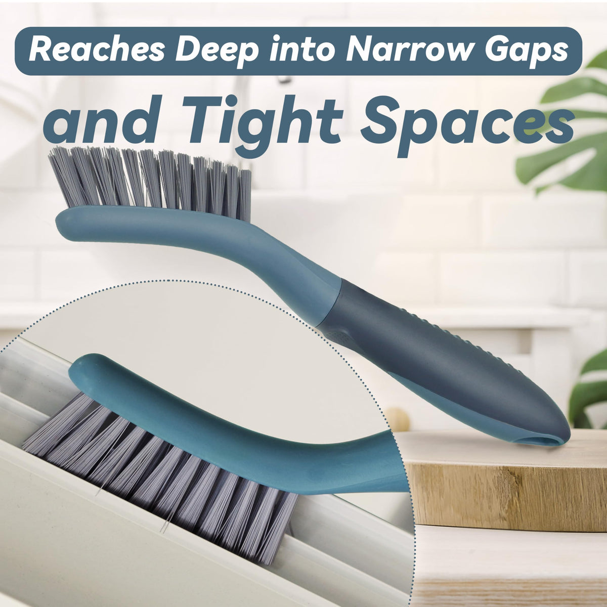 2 Pack Grout Scrub Brush with Stiff Bristles (2 Count)
