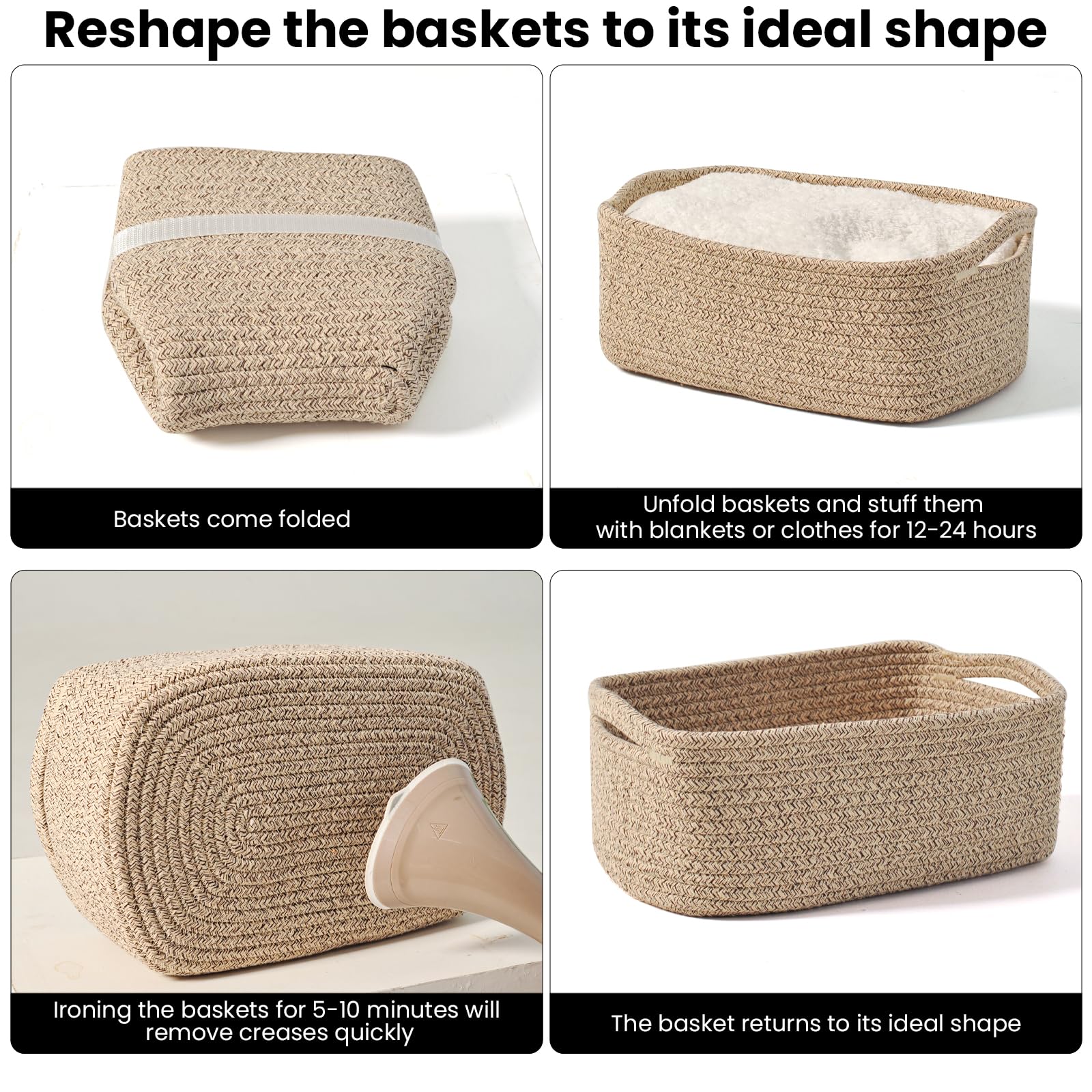 Small Baskets for Organizing (3 Count)