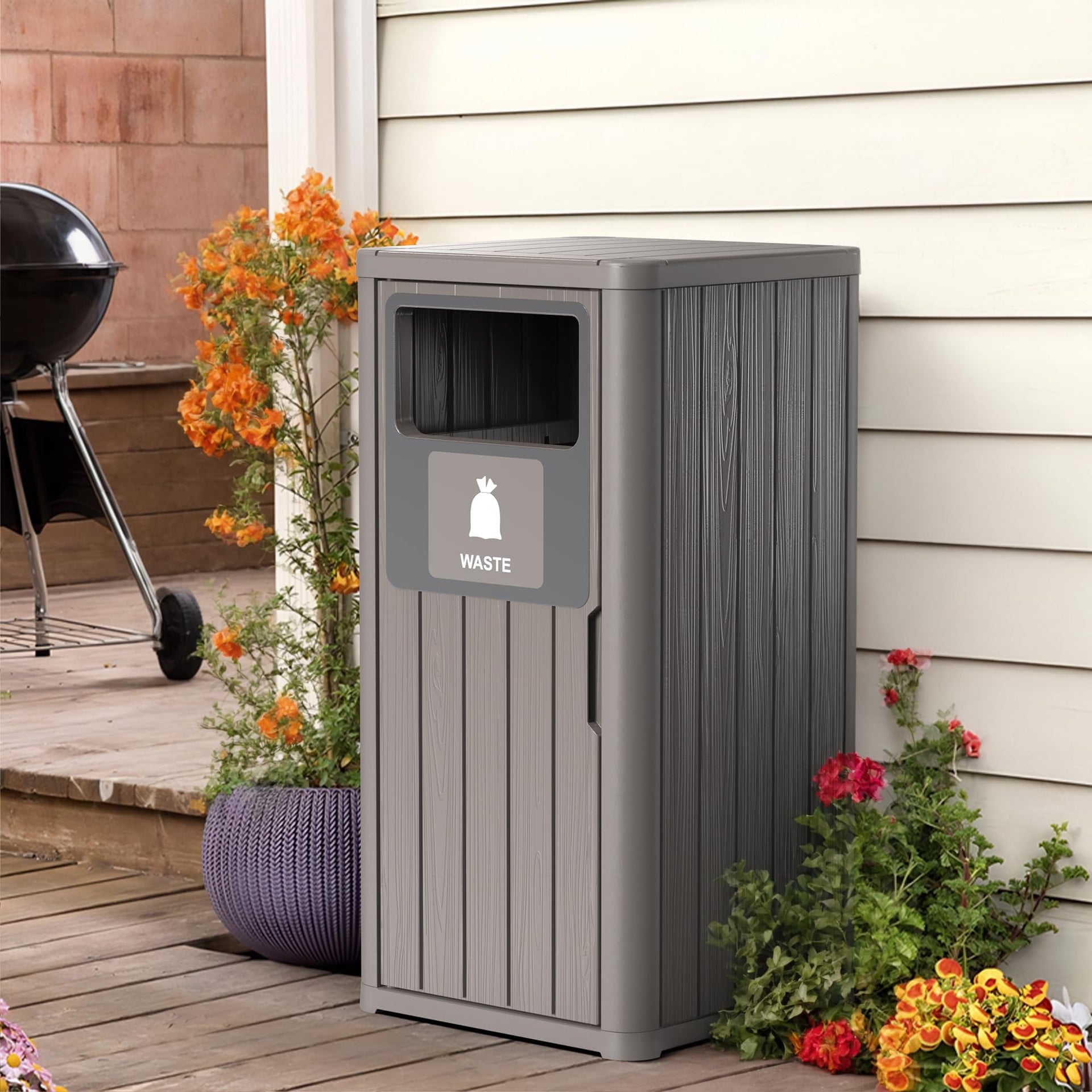 40 Gallon Outdoor Trash Can