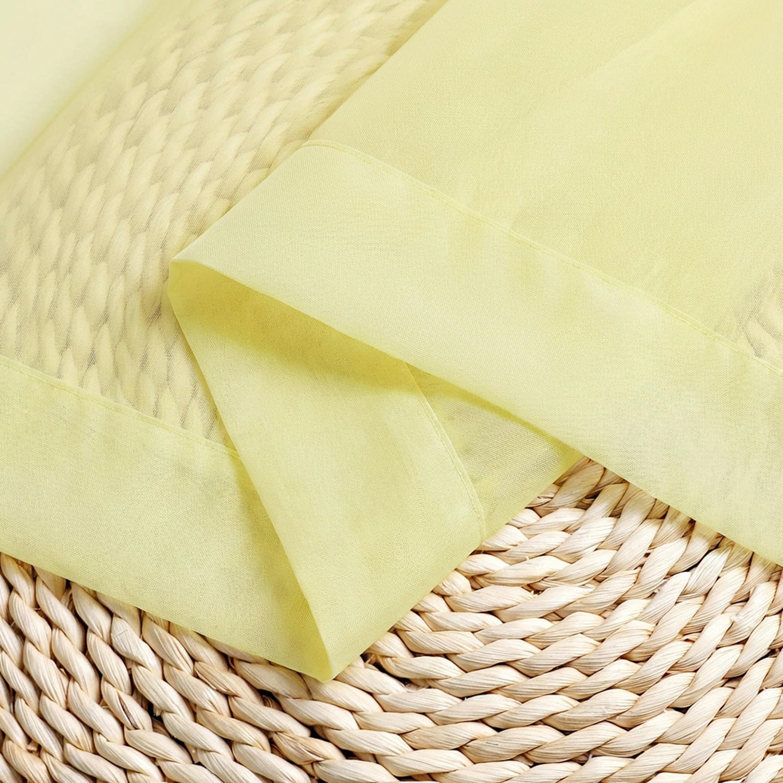 Sheer Tier Curtains 24 Inch Length (2 Count)