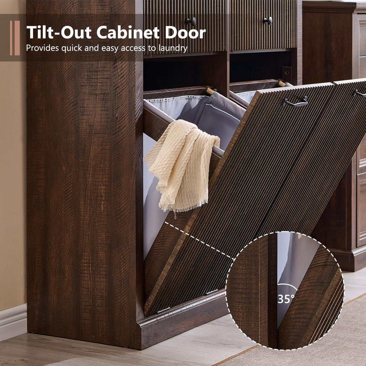 Double Tilt Out Trash Cabinet