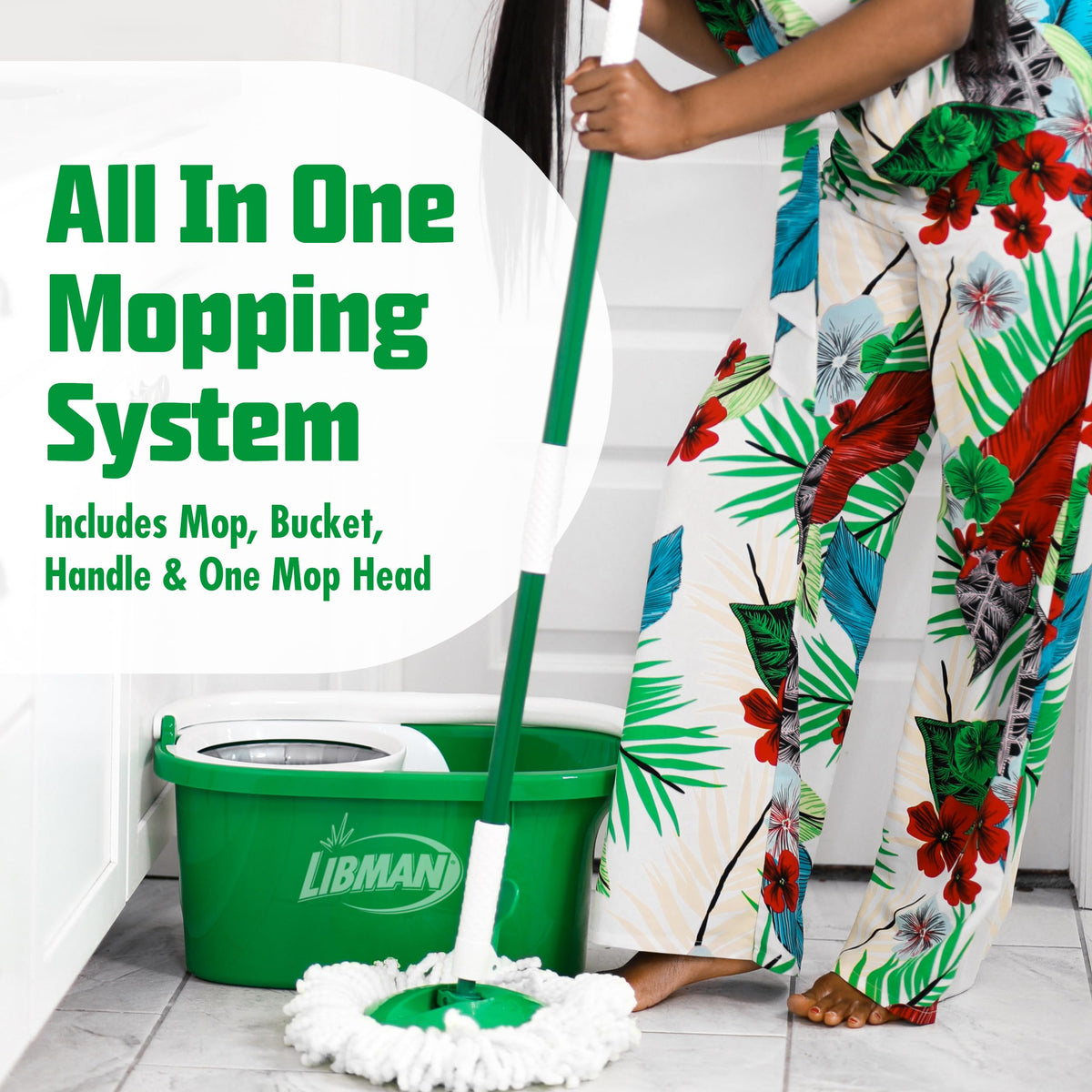 Libman Tornado Spin Mop System with Bucket & Wringer (2 Count)