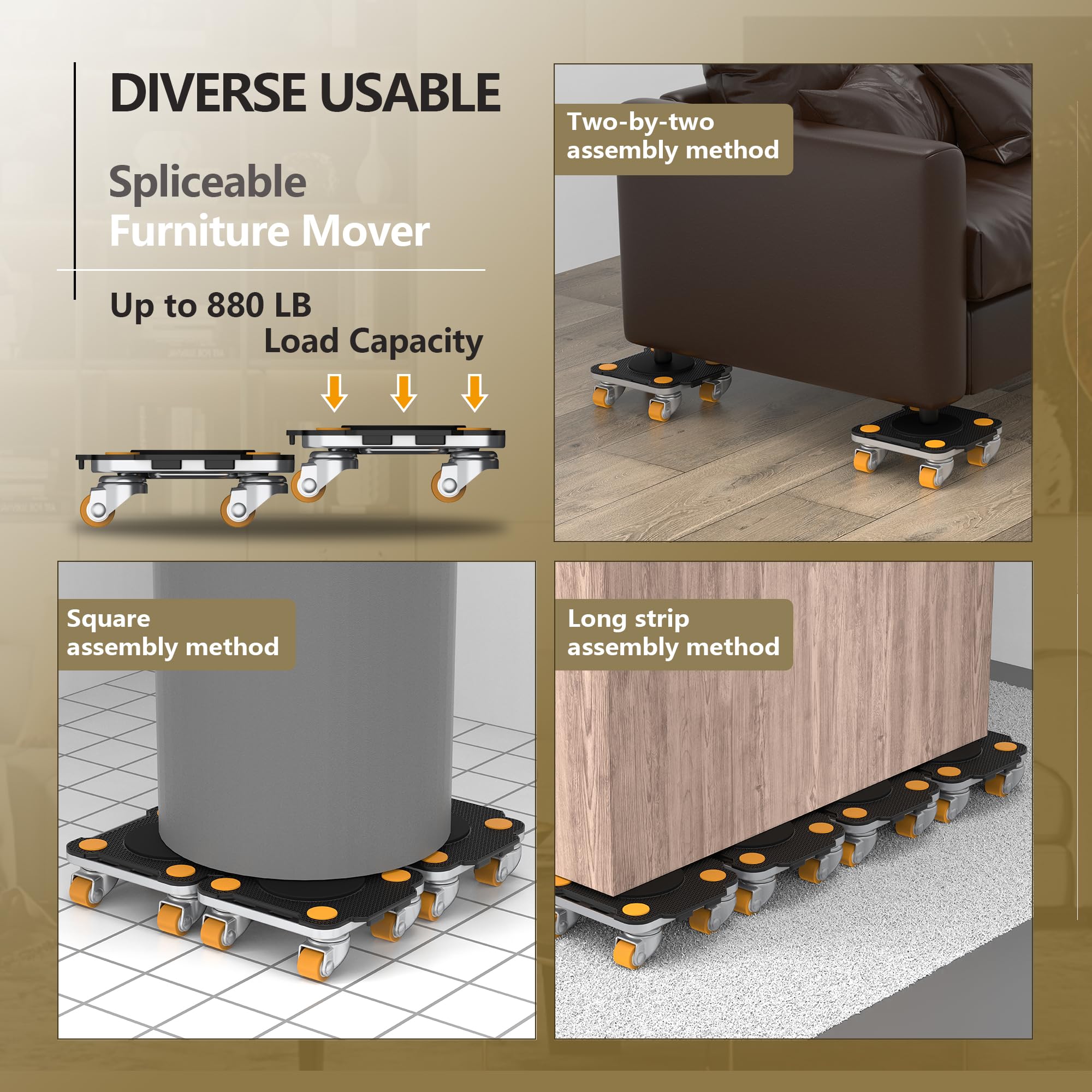 Furniture Mover with Wheels (5 Count)
