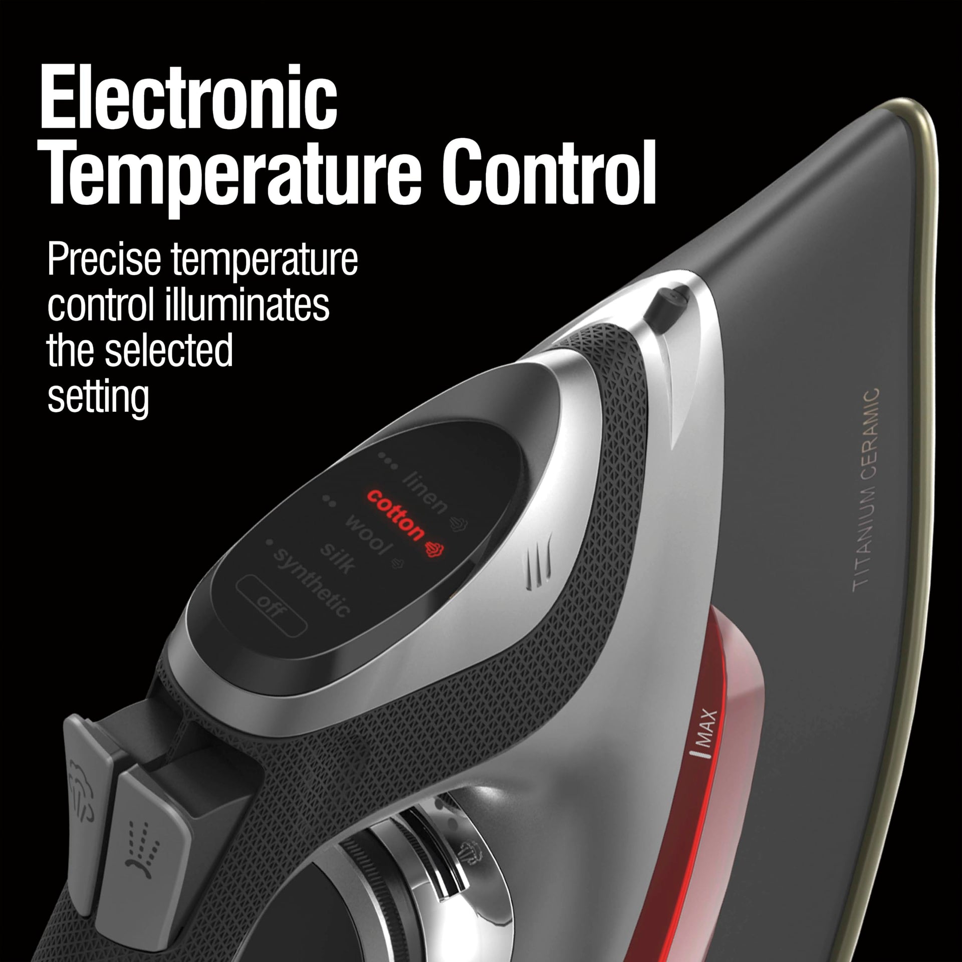 Steam Iron for Clothes with Vertical Steam Burst