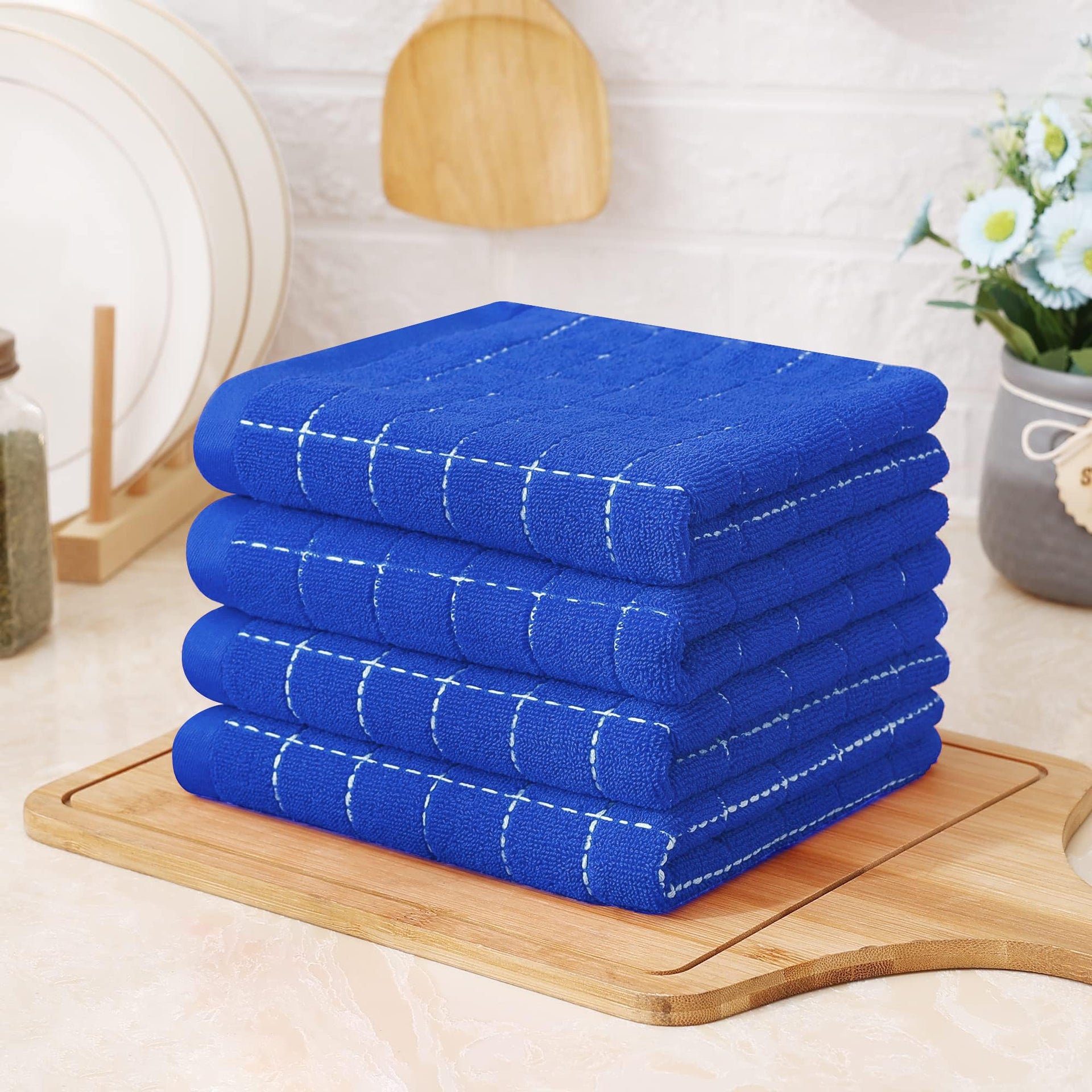 100% Cotton Terry Kitchen Towels (8 Count)