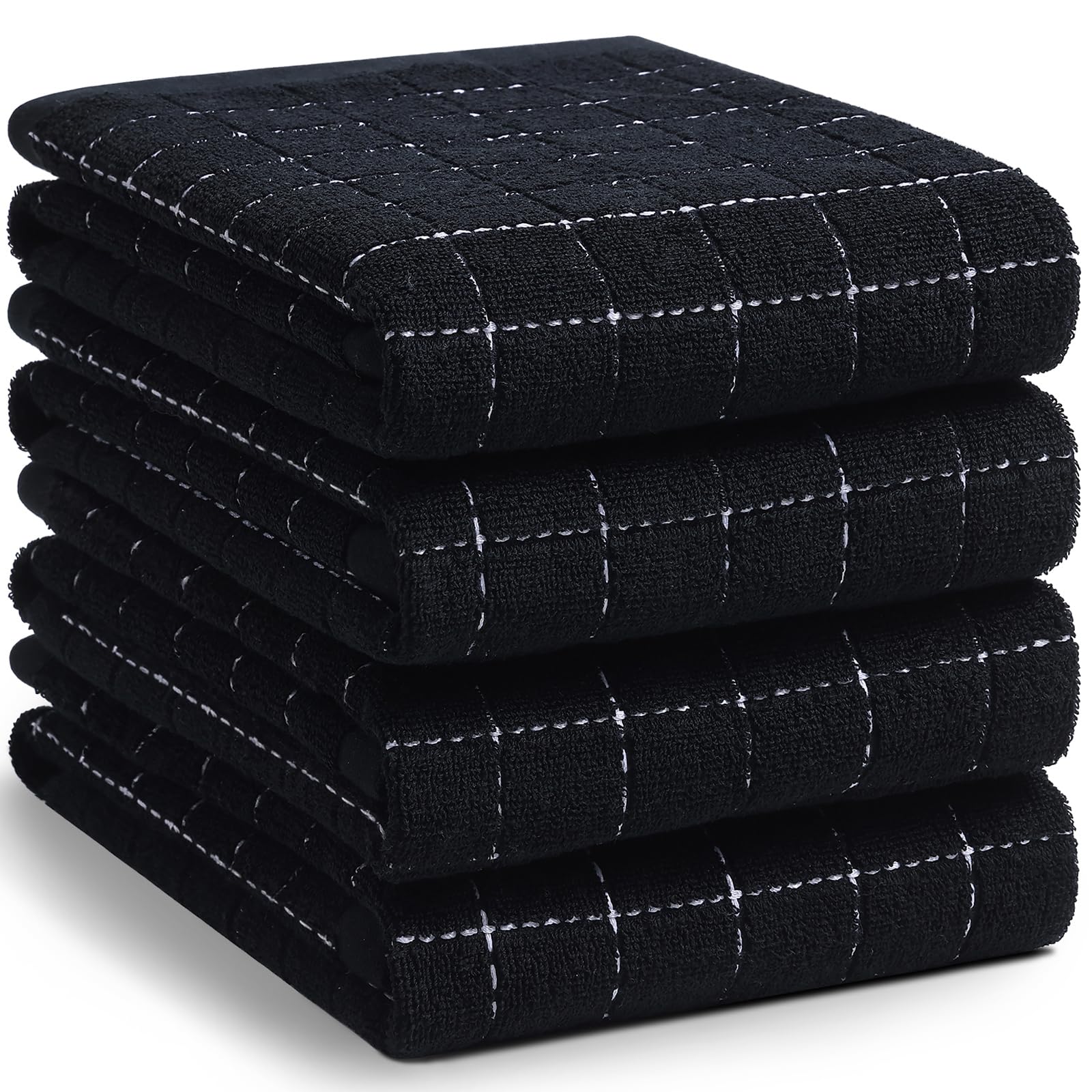 100% Cotton Terry Kitchen Towels (4 Count)