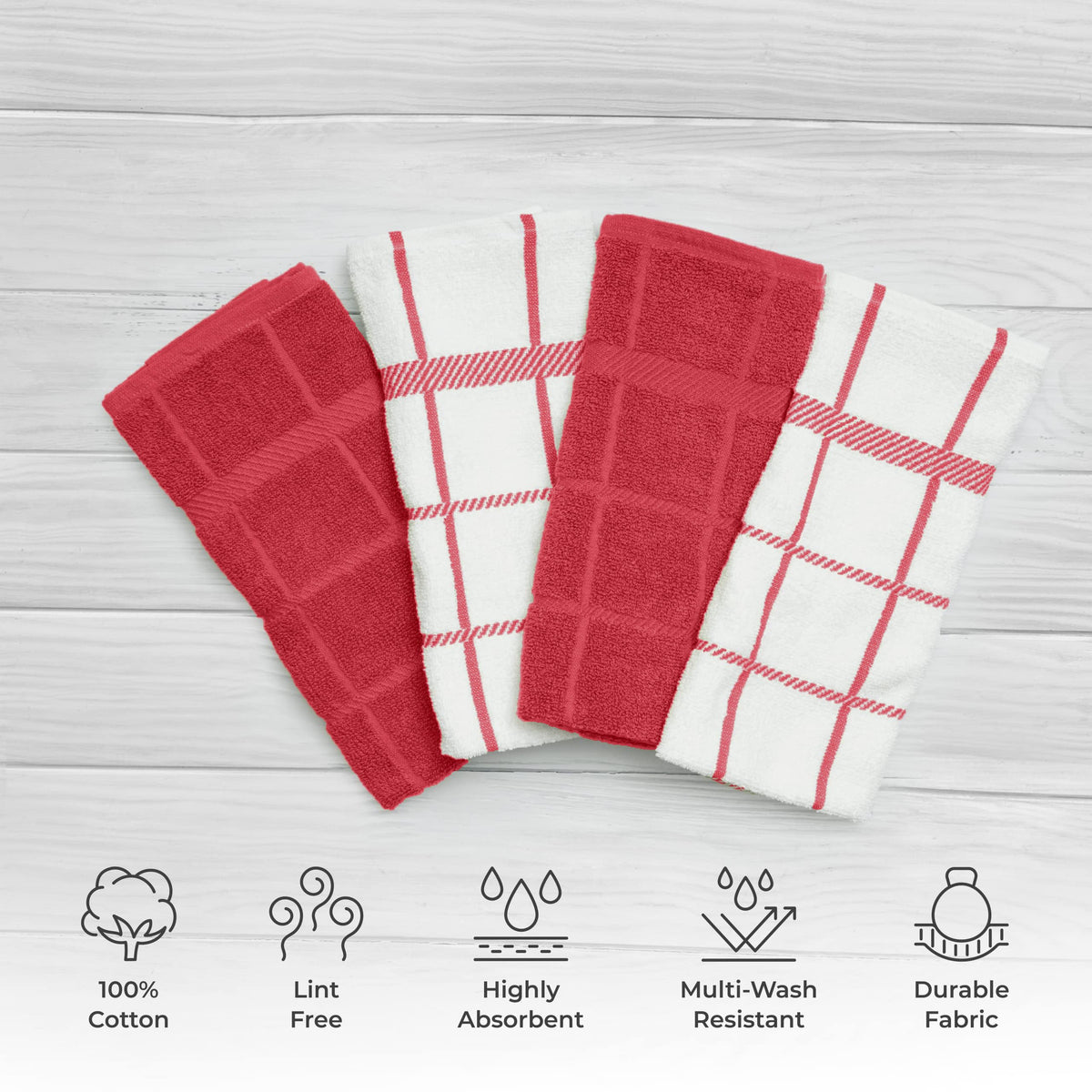 100% Cotton Kitchen Towels and dishcloths Sets