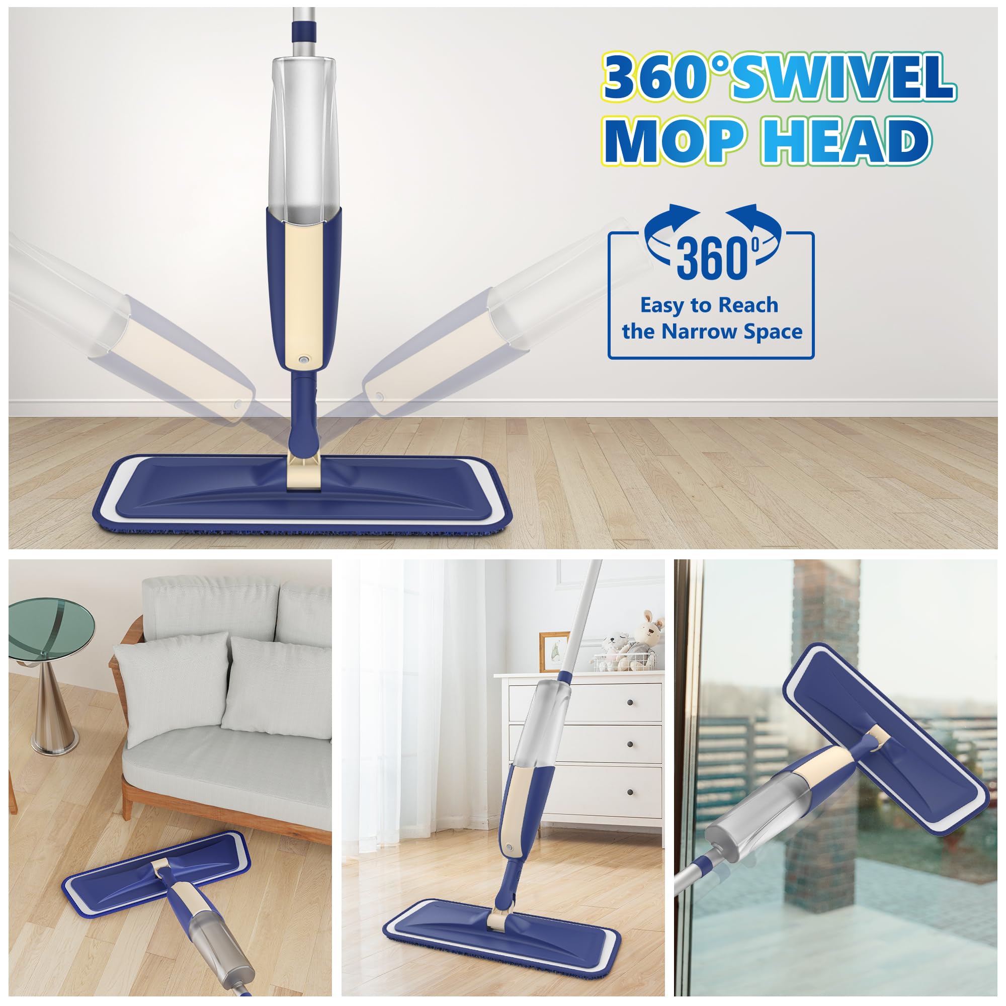 Spray Wet Mops for Floor Cleaning
