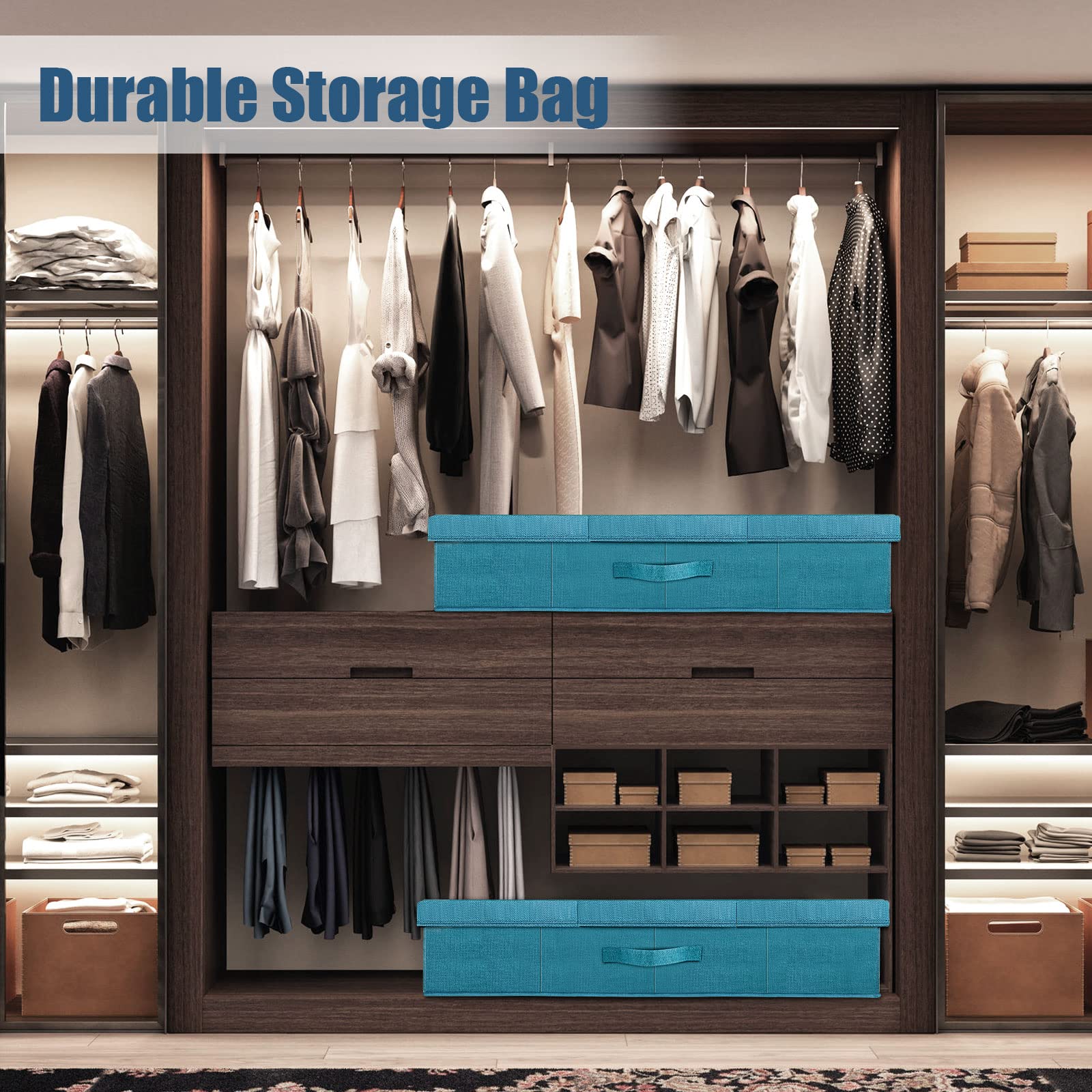 2Pack Large Underbed Storage Containers Bin with Lids