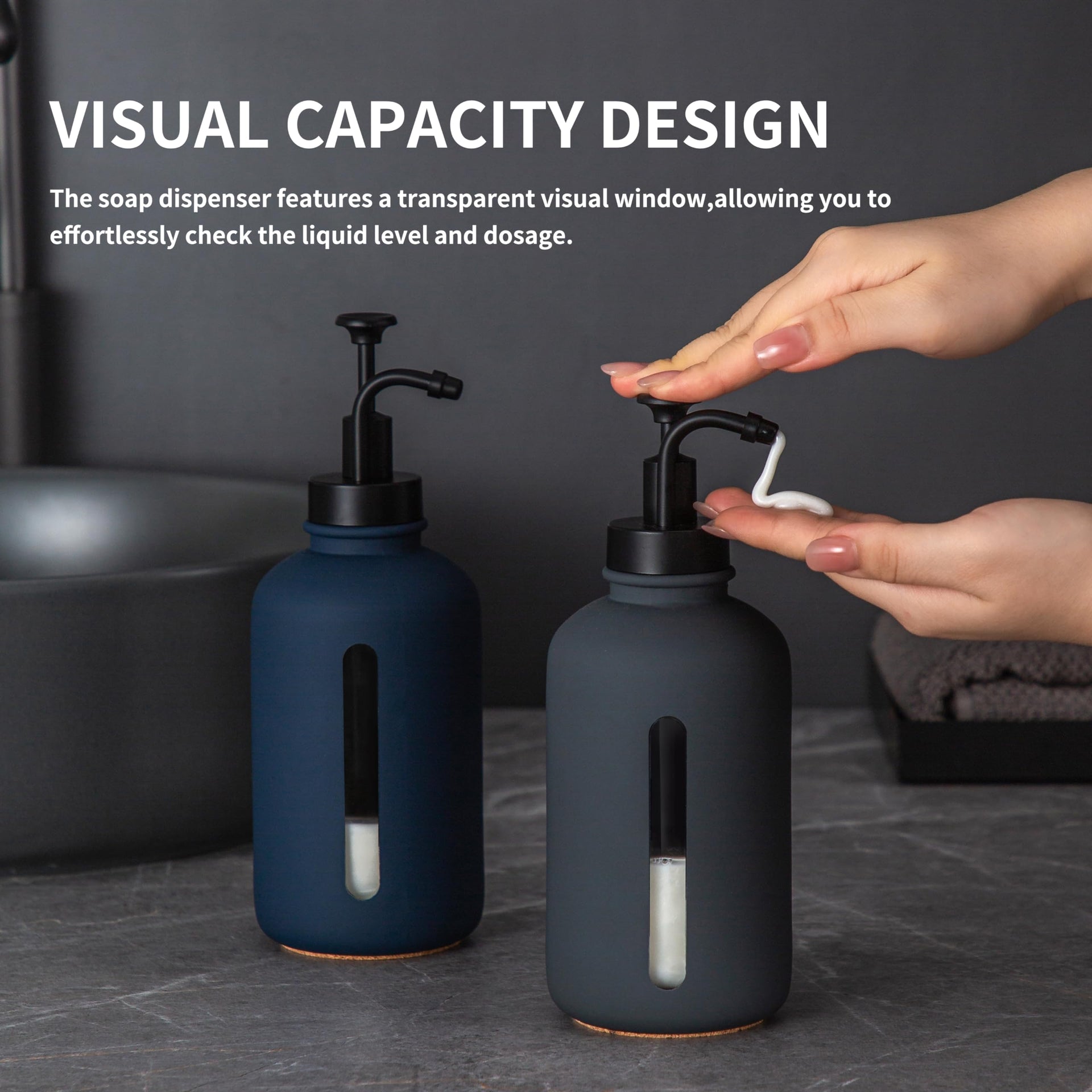 Gray Soap Dispenser