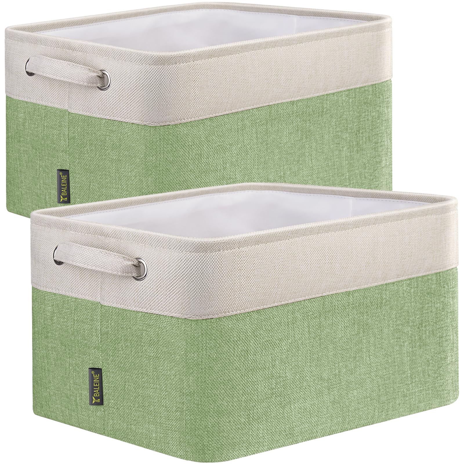 2 Pack Fabric Closet Storage Bins for Shelves (2 Count)