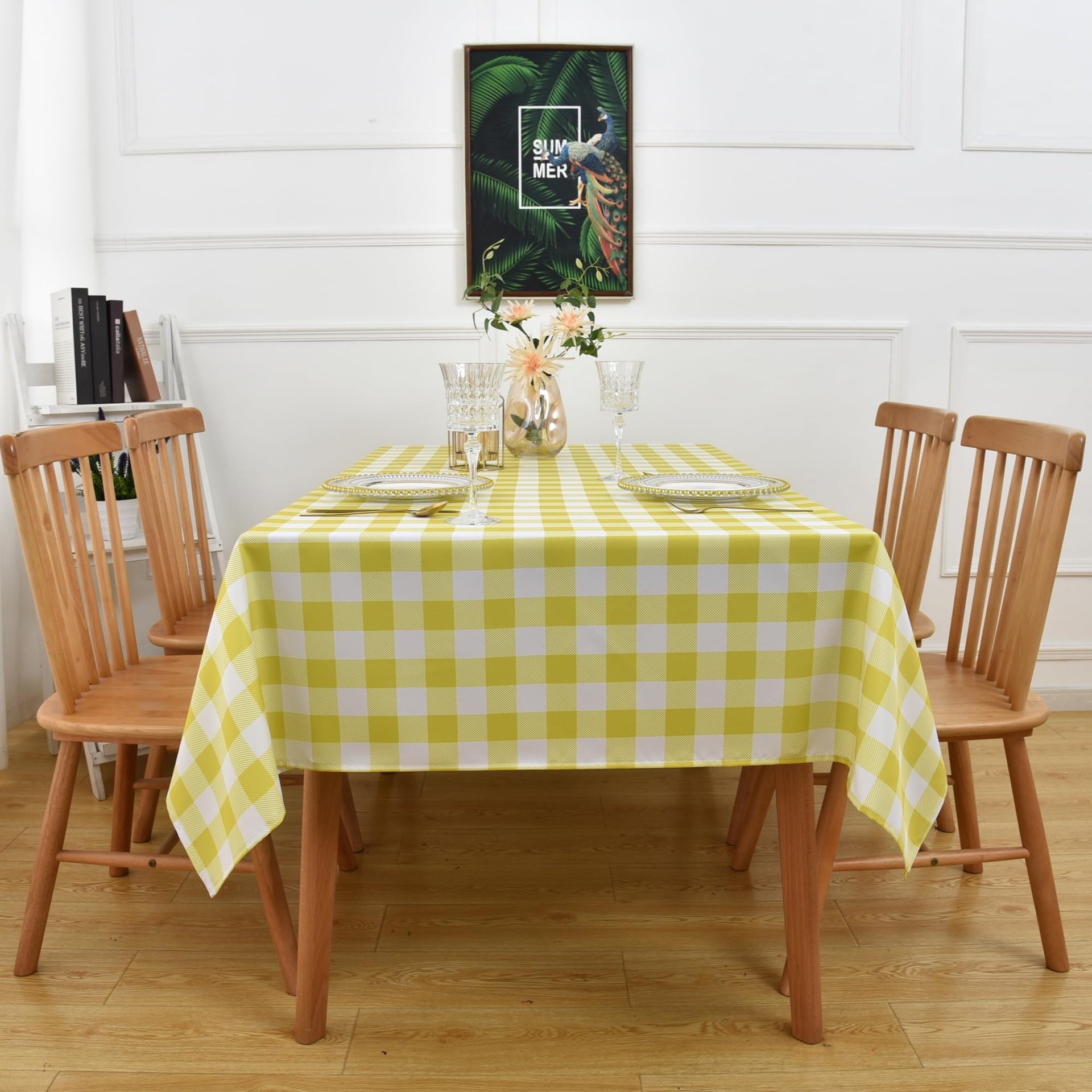 Waterproof Plaid Tablecloth Fabric