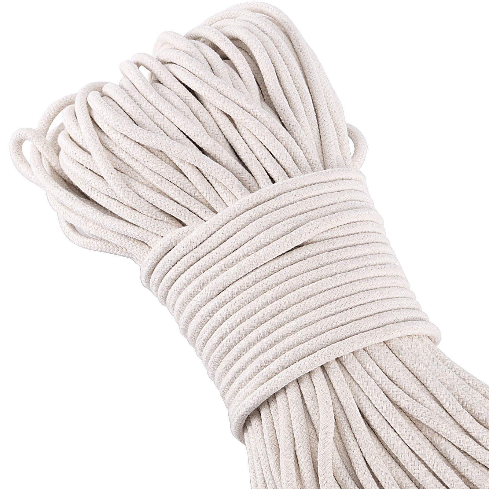 328 Feet 1 4 Inch White Natural Cotton Rope (328 Foot)