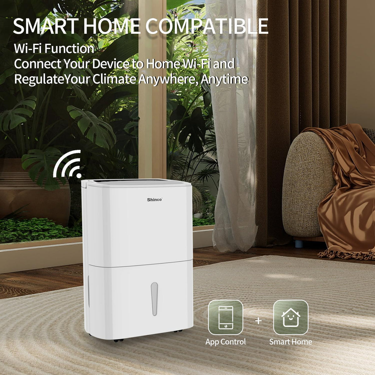 7 000 Sq.Ft Energy Star Dehumidifier with Pump and WIFI