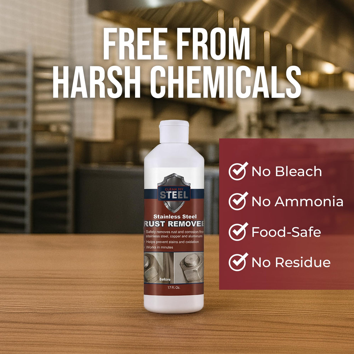 Stainless Steel Rust Remover Industrial Cleaner 5L (169 Fl Oz)