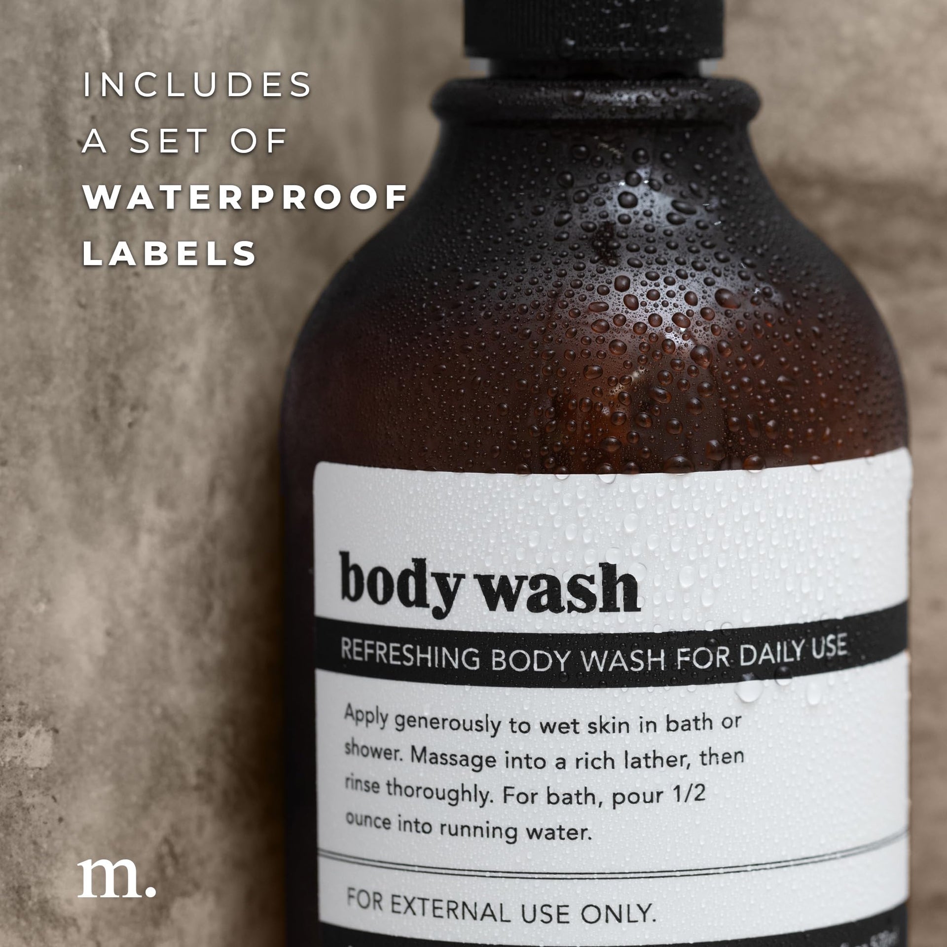 Refillable Shampoo and Conditioner Bottles (3 Count)