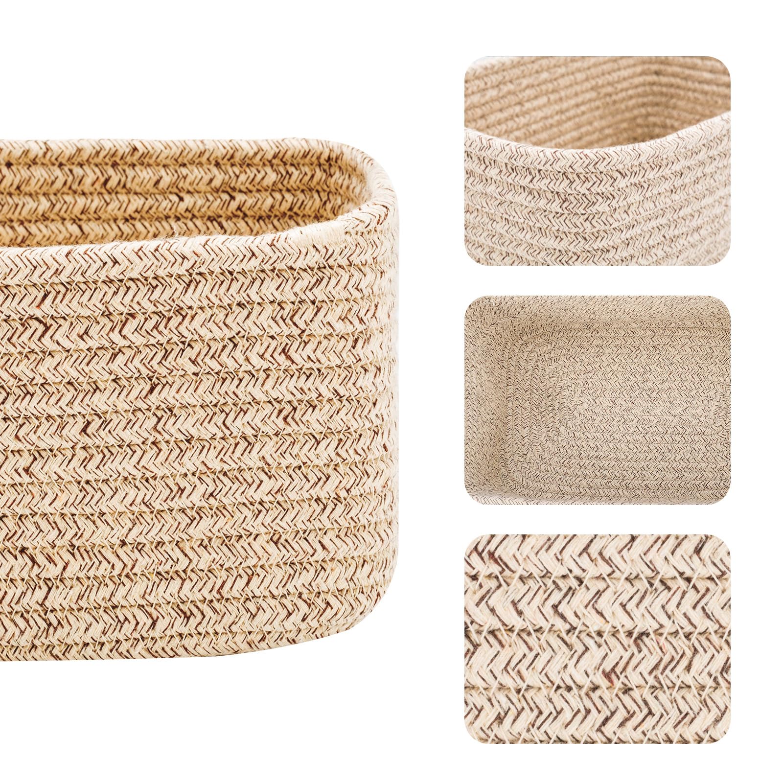 Small Storage Baskets for Organizing (4 Count)