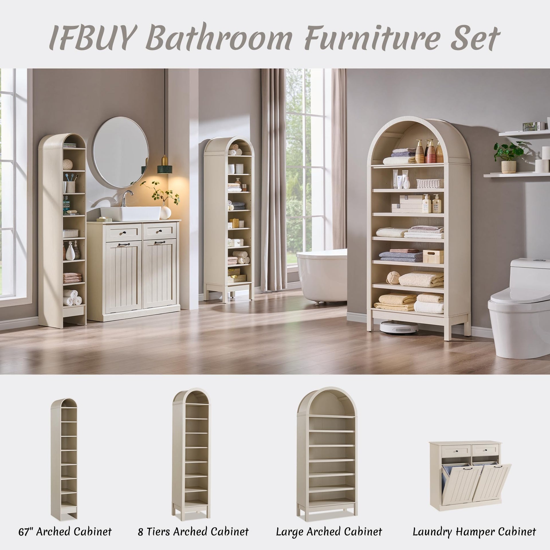 Tilt Out Laundry Hamper Cabinet