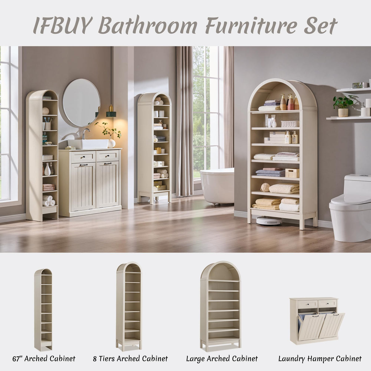 Tilt Out Laundry Hamper Cabinet