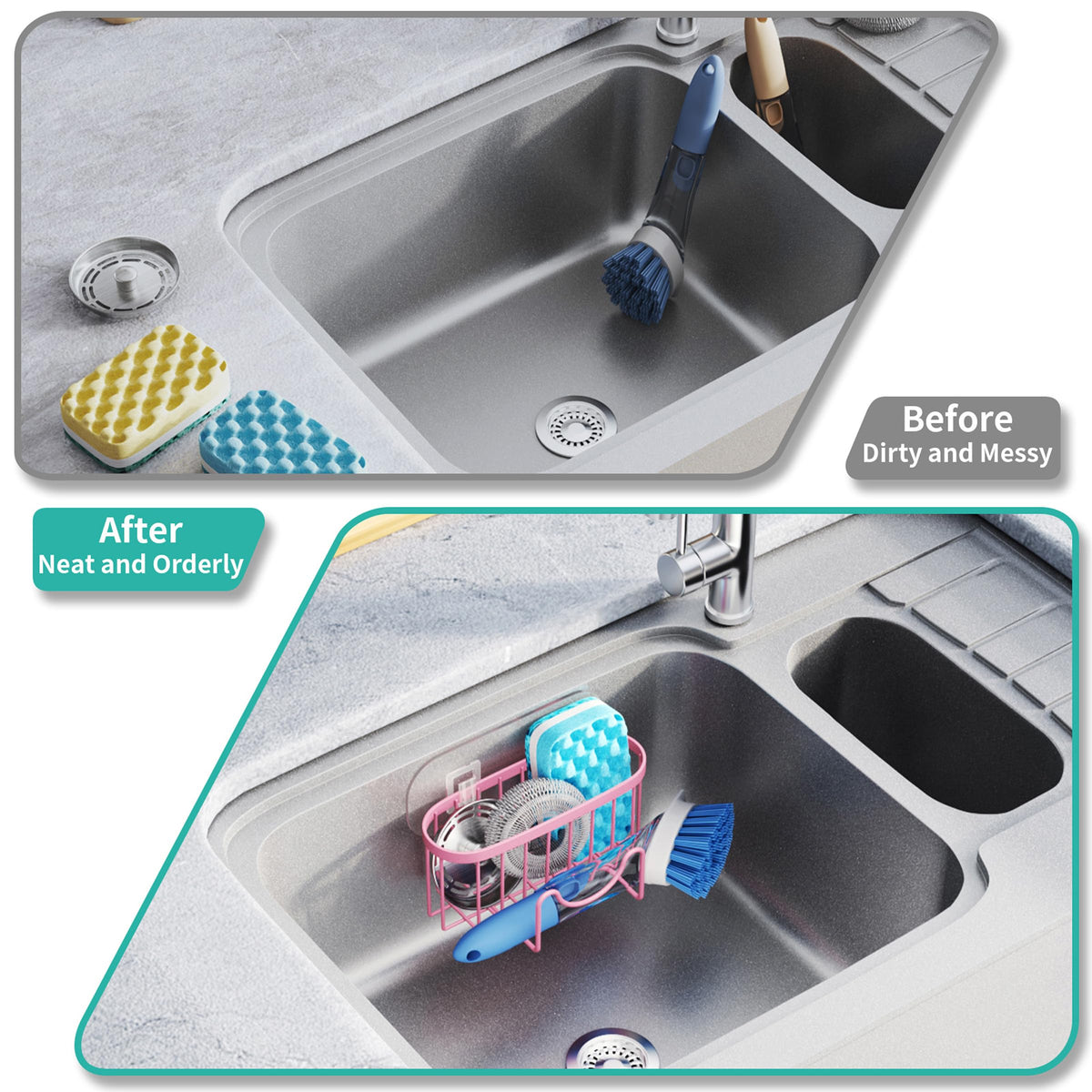 Sponge Holder for Kitchen Sink