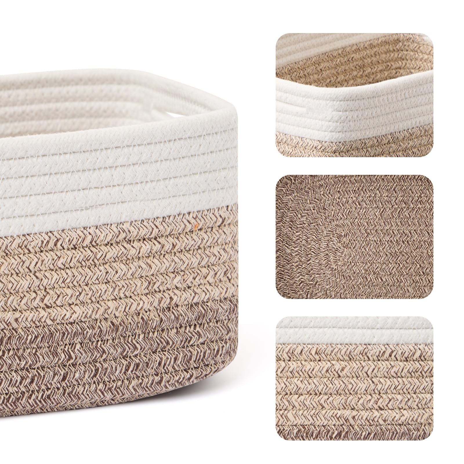 Small Storage Baskets for Organizing (3 Count)