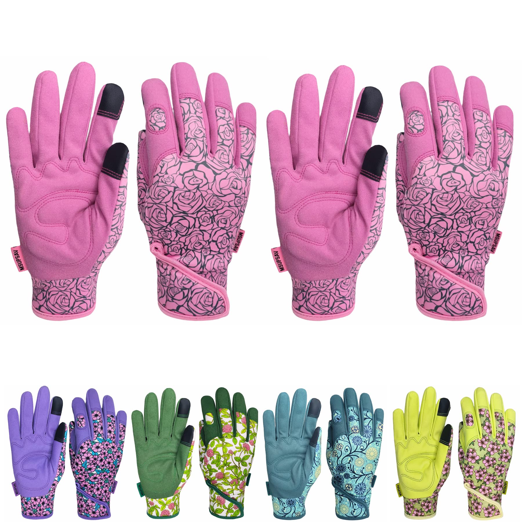 2 Pairs Garden Gloves for Yard Work