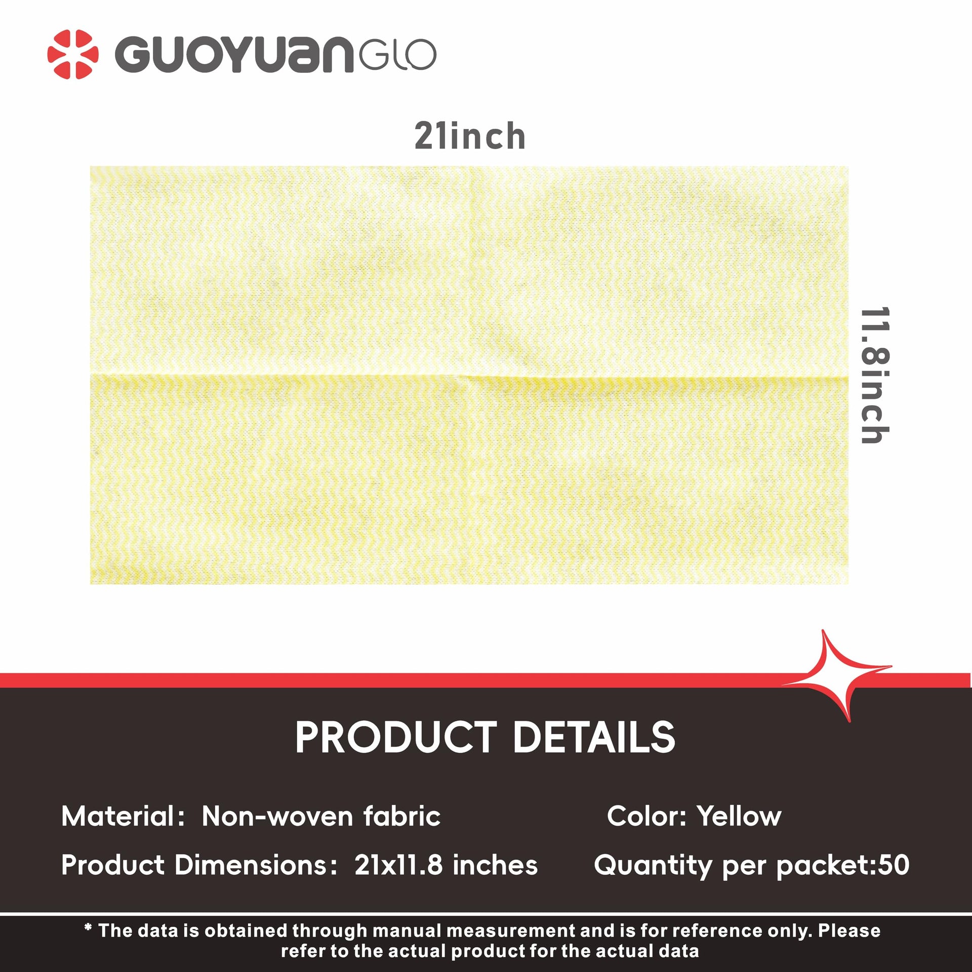 Disposable Dish Cloths Disposable Cleaning Towels Heavy Duty Reusable Cleaning Cloths Dish Rags for Kitchen (50 Count)