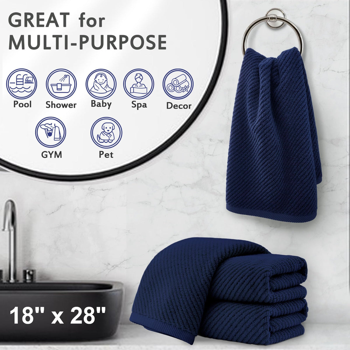 Hand Towels 4PC (4 Count)