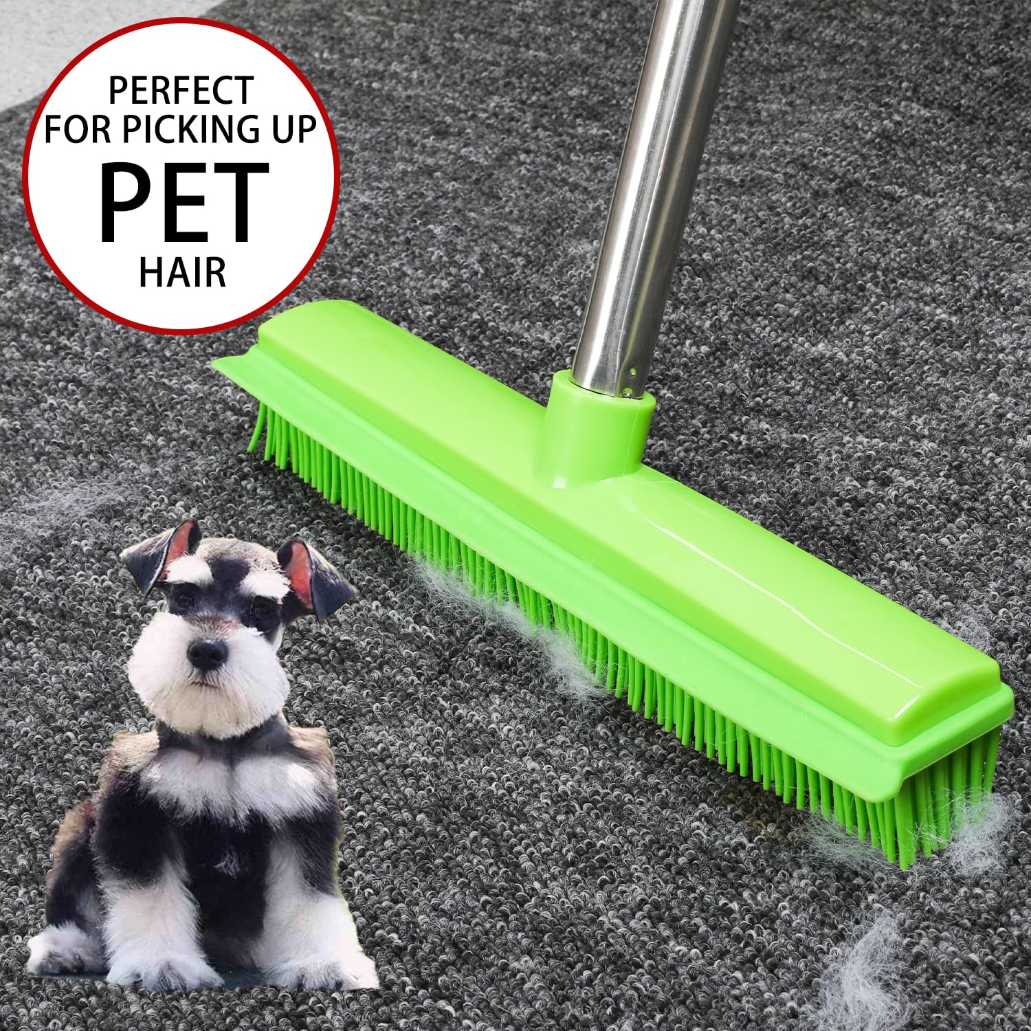 Rubber Broom and Dustpan Set