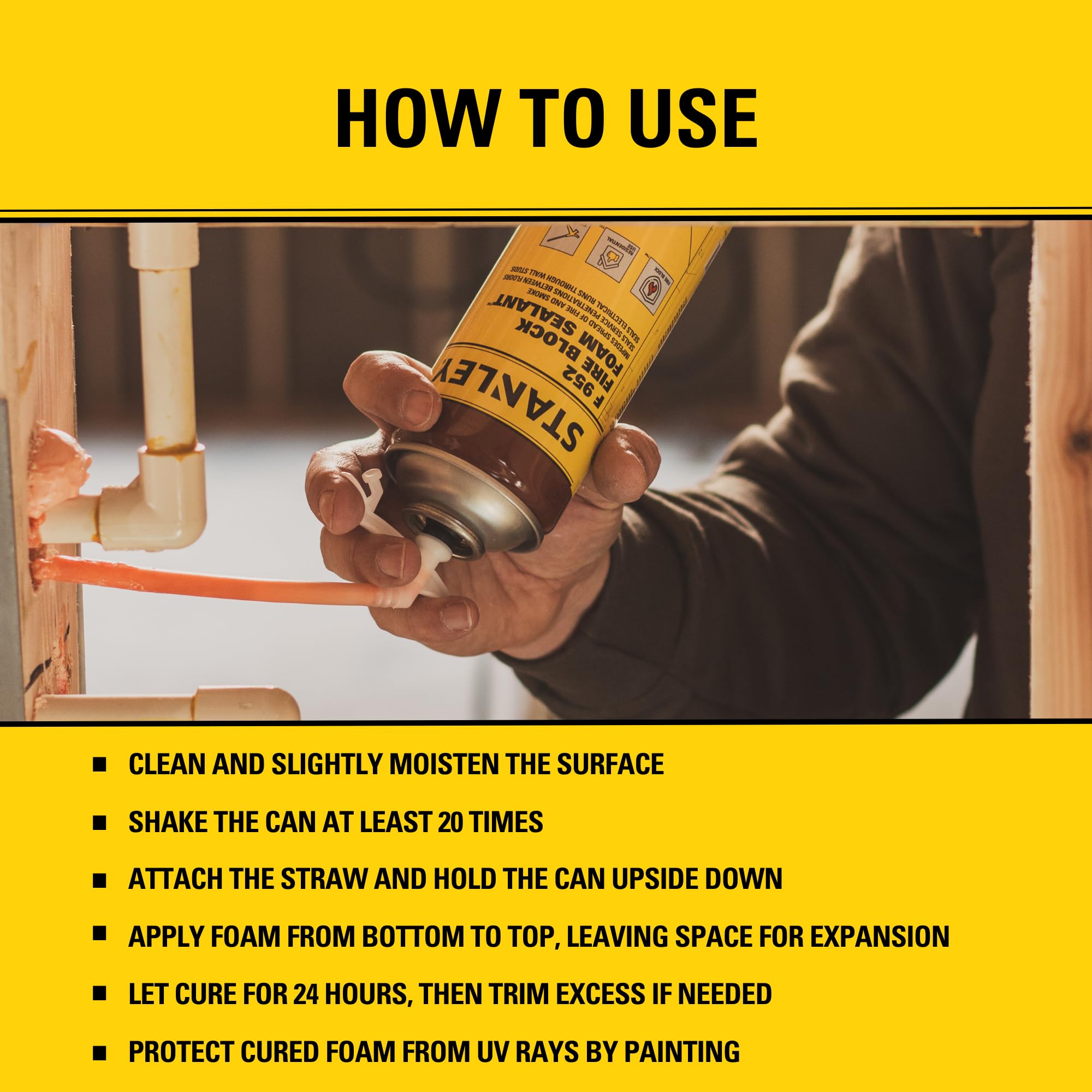 F952 Fire Block Spray Foam