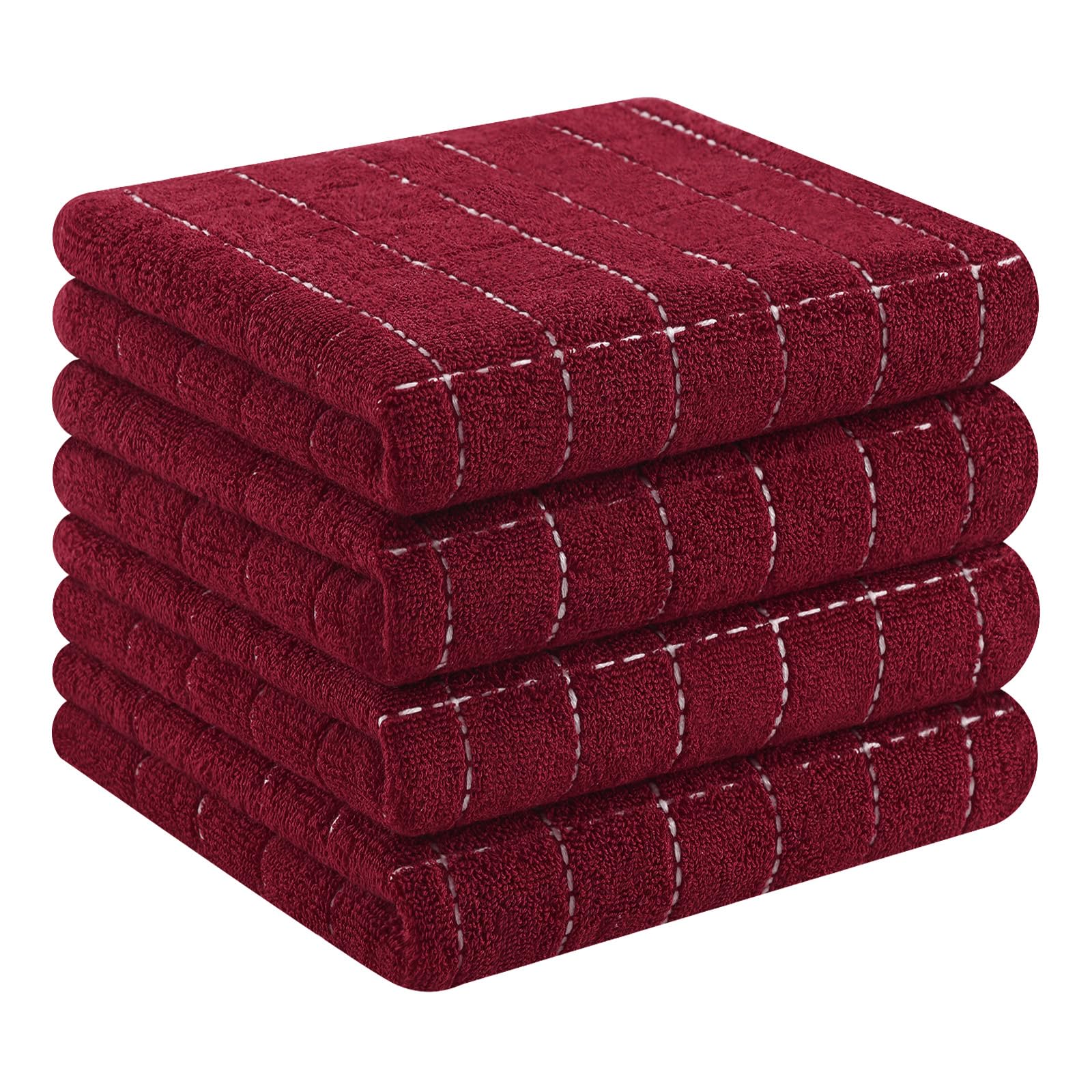 100% Cotton Terry Kitchen Towels (4 Count)