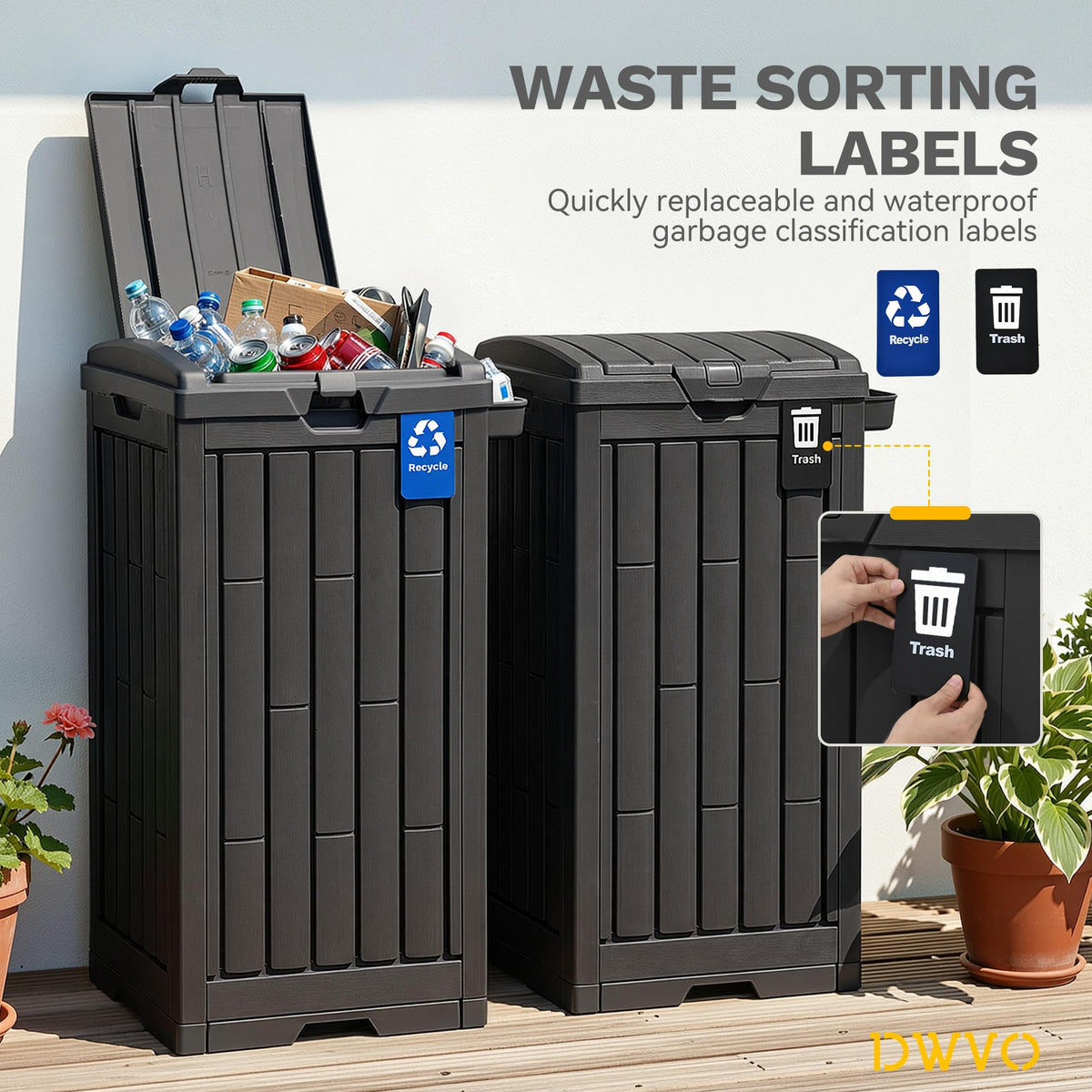 38 Gallon Outdoor Trash Can