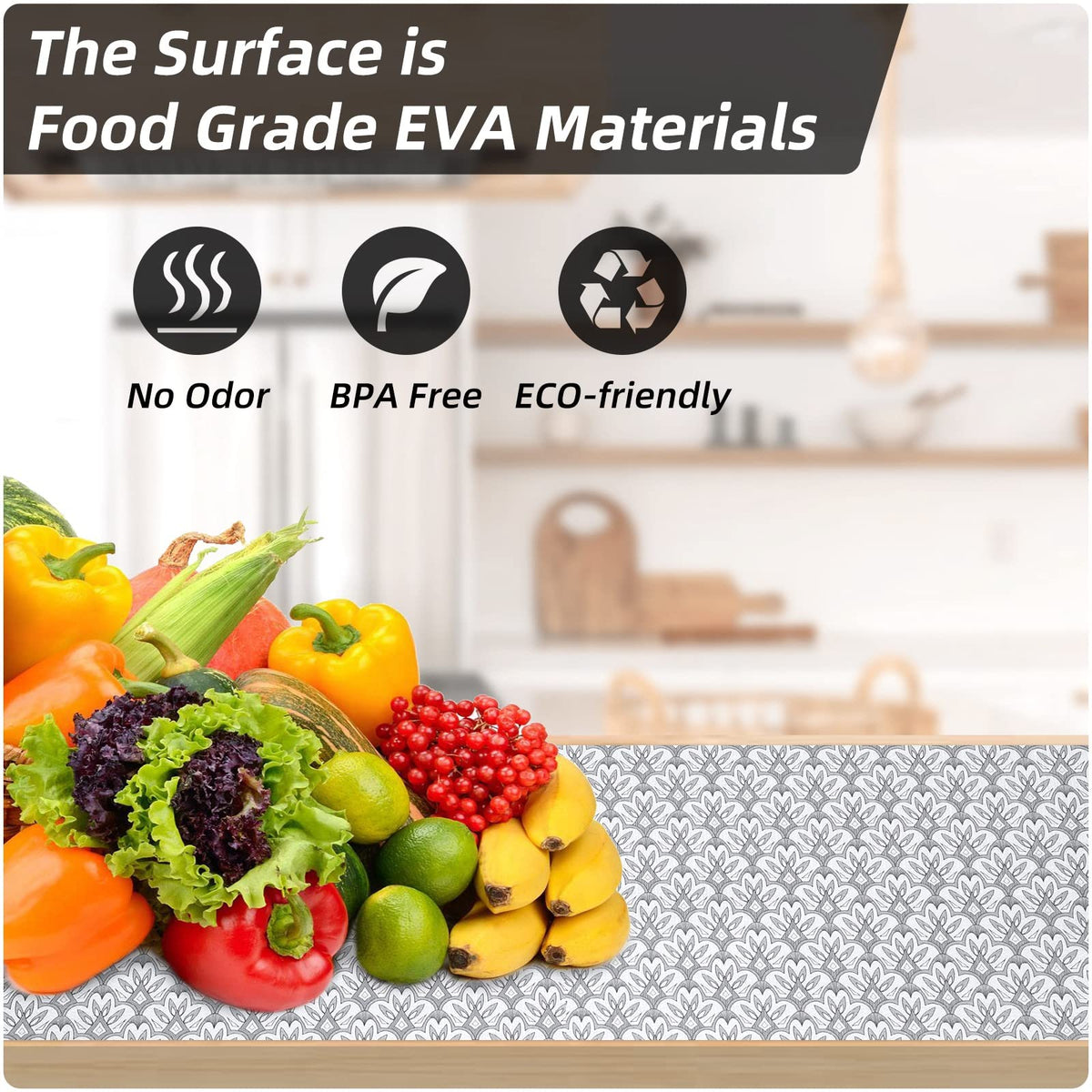 12" W x 120" L Floral Drawer and Shelf Liner for Cabinets (10 Sq Ft)