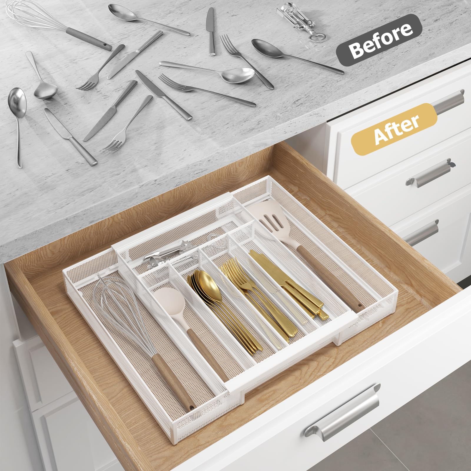 Expandable Kitchen Utensil Organizer