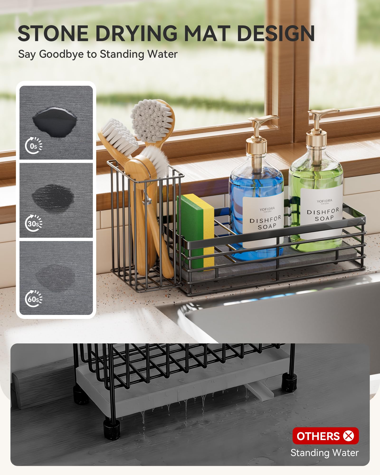 Sponge Holder for Kitchen Sink