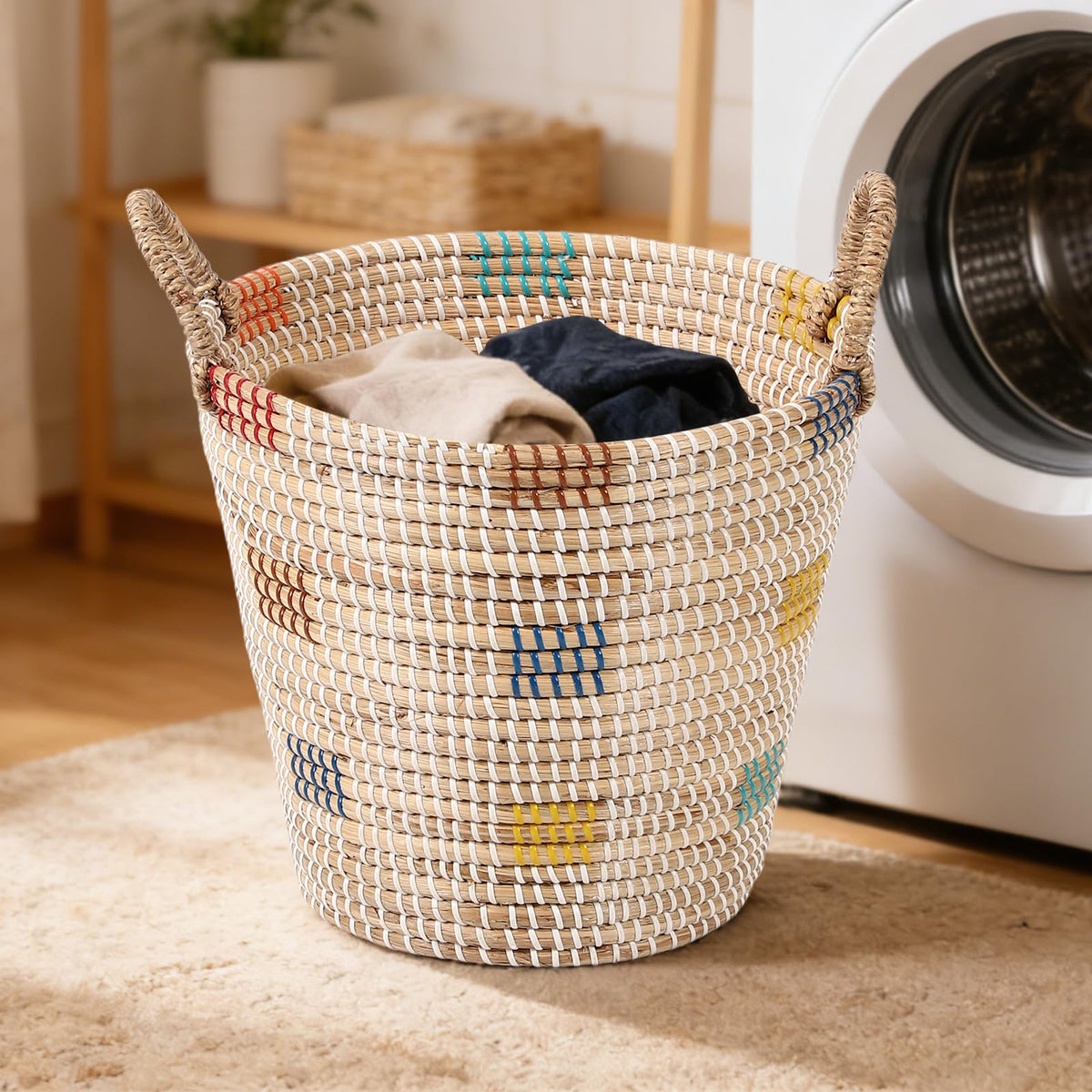 Premium Natural Sea Grass Storage Baskets Set of 3