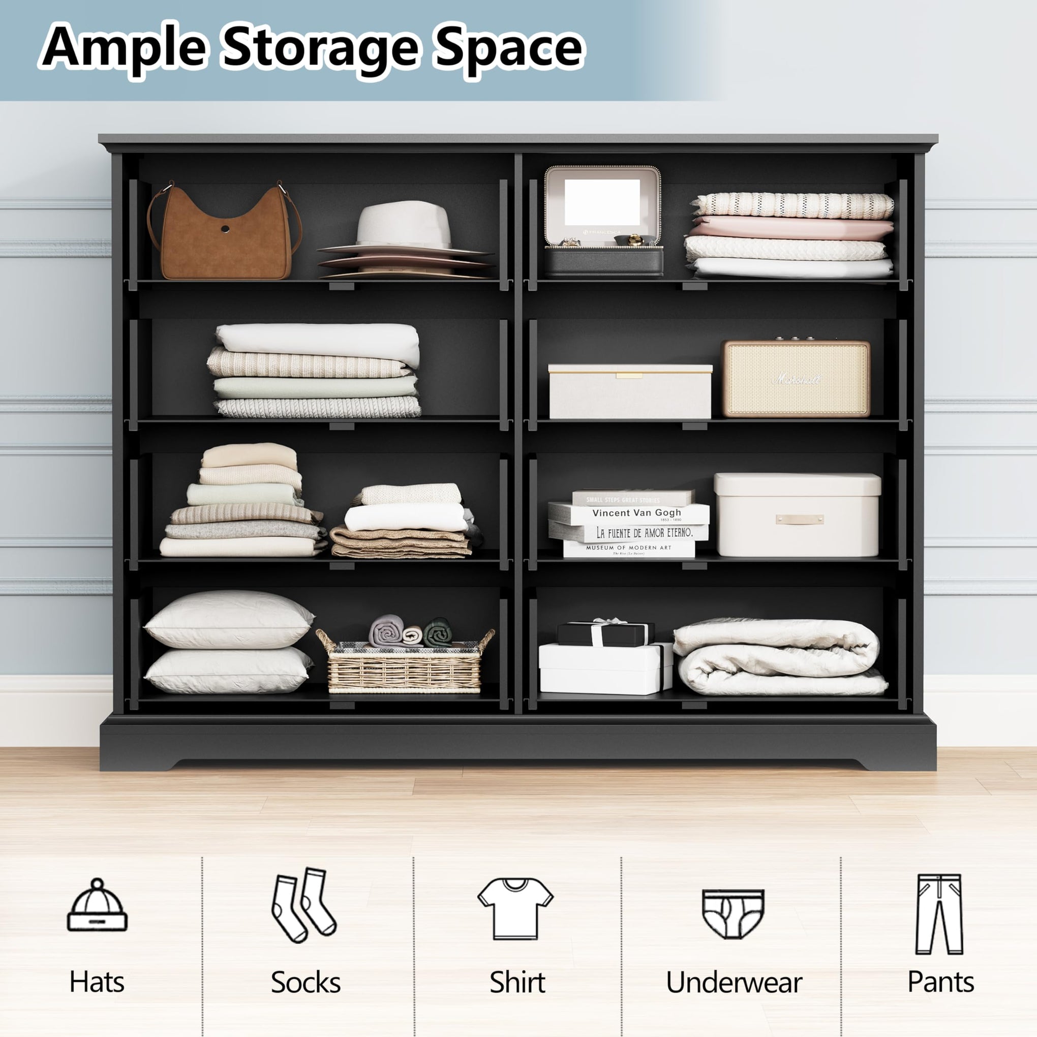 8 Drawer Dresser for Bedroom