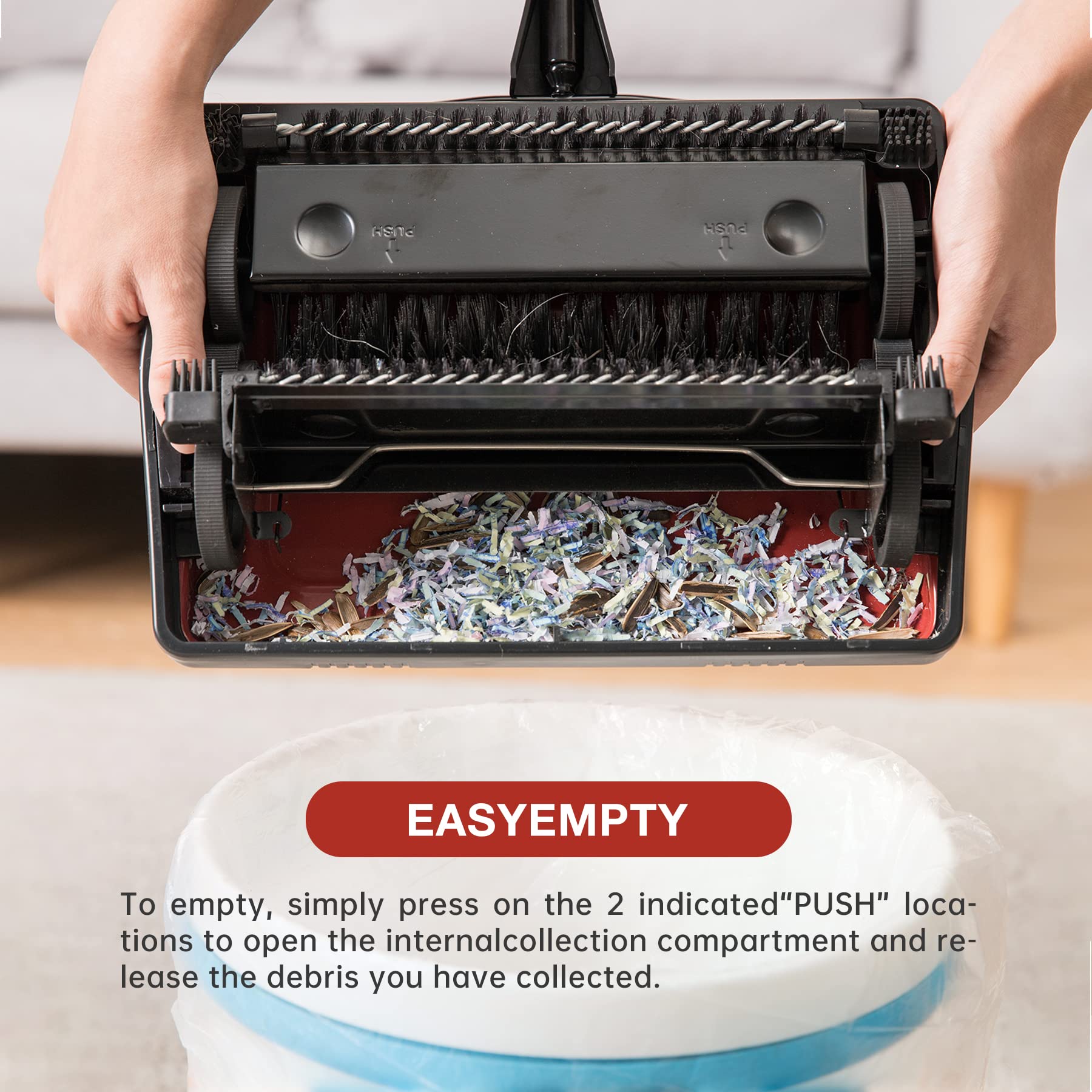 Manual Carpet Sweeper Cleaner Non