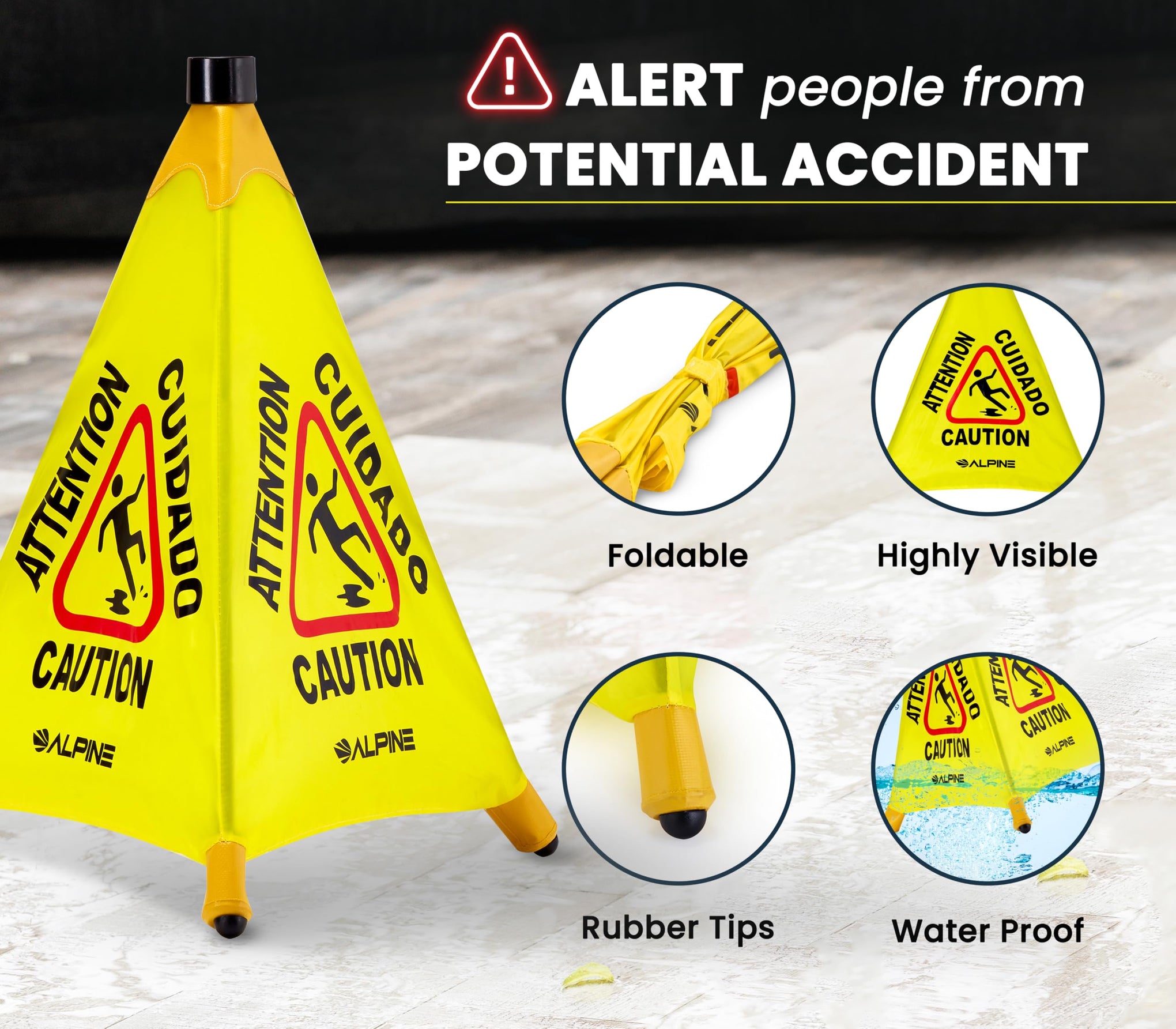 Caution Wet Floor Sign 6 Pack (6 Count)