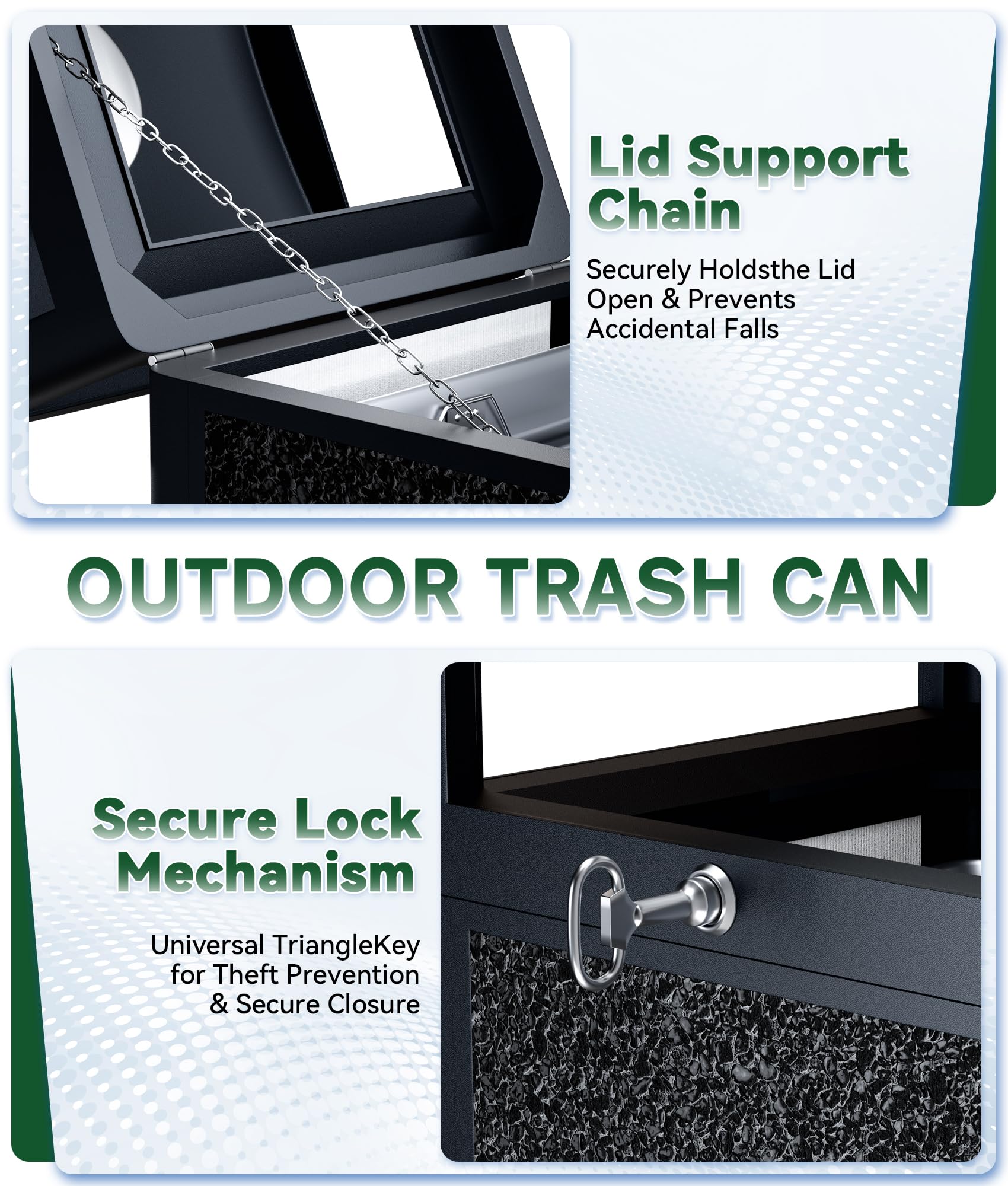 Outdoor Trash Can Commercial